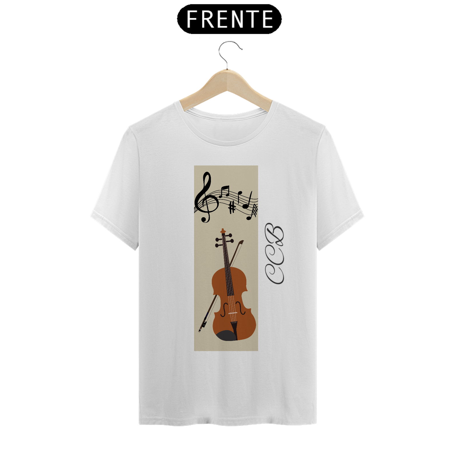 Nome do produto: camiseta violino CCB