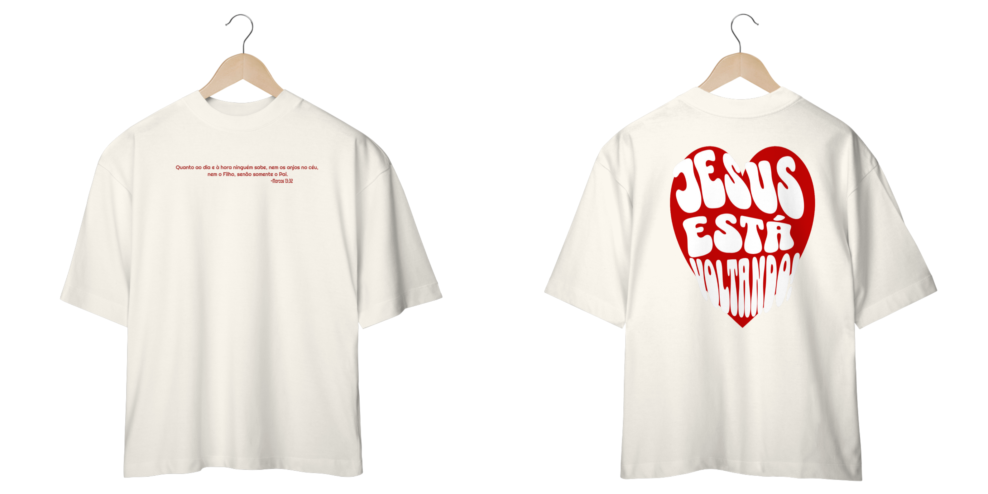 Camiseta Oversized - Jesus está voltando