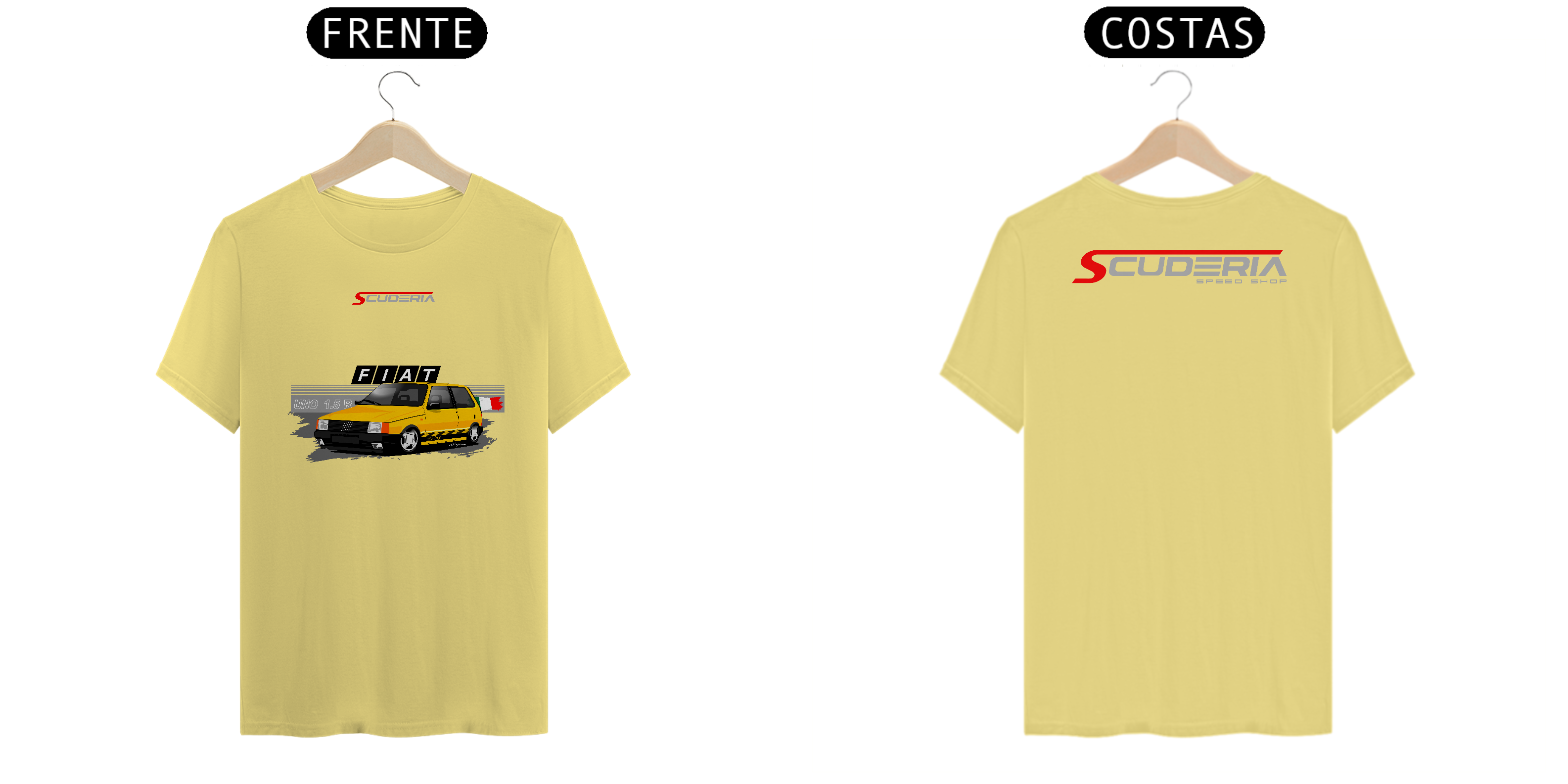 Nome do produto: T-Shirt Estonada Coleção Anos 80 Uno 1.5R Scuderia