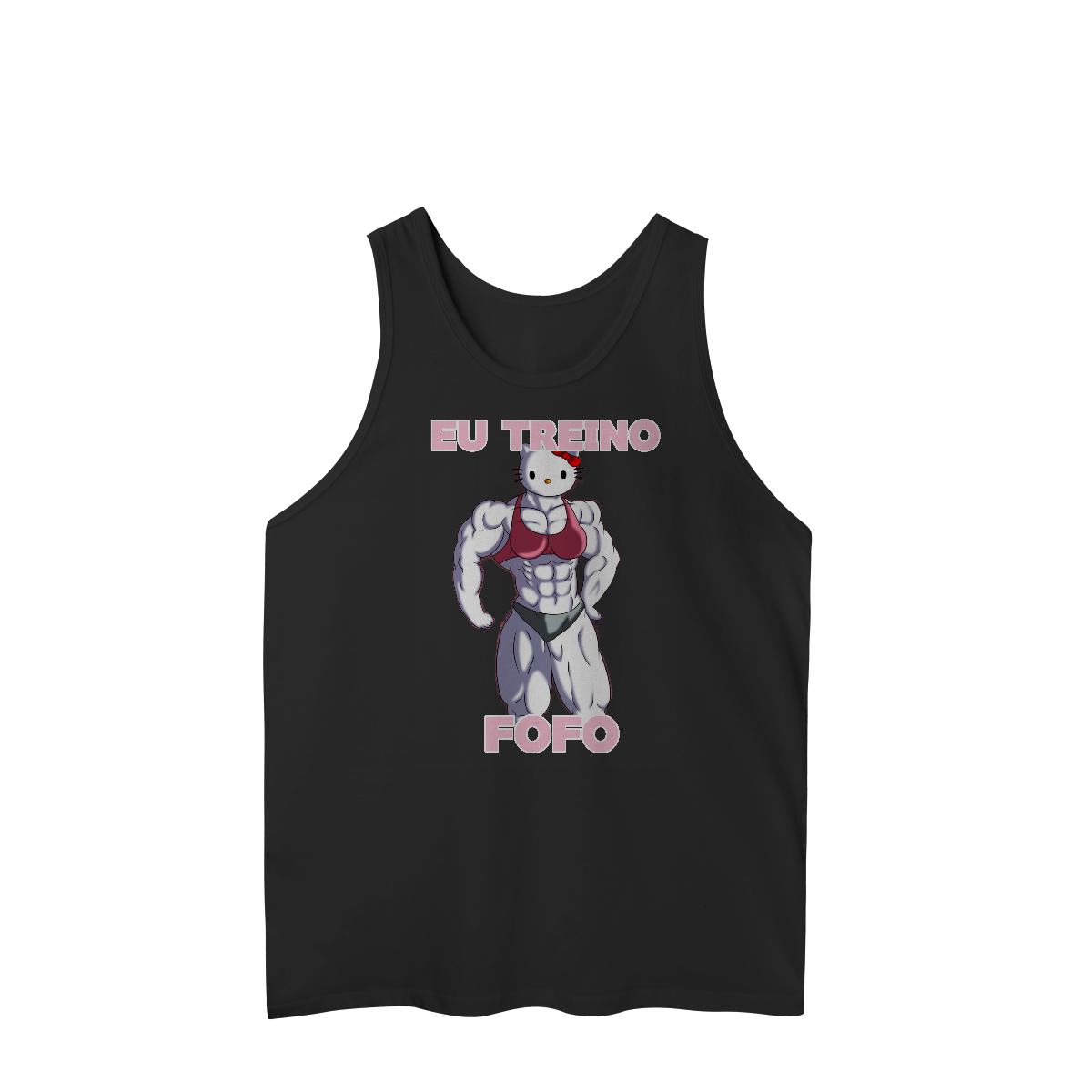 Regata “EU TREINO FOFO” - HELLO KITTY(black)