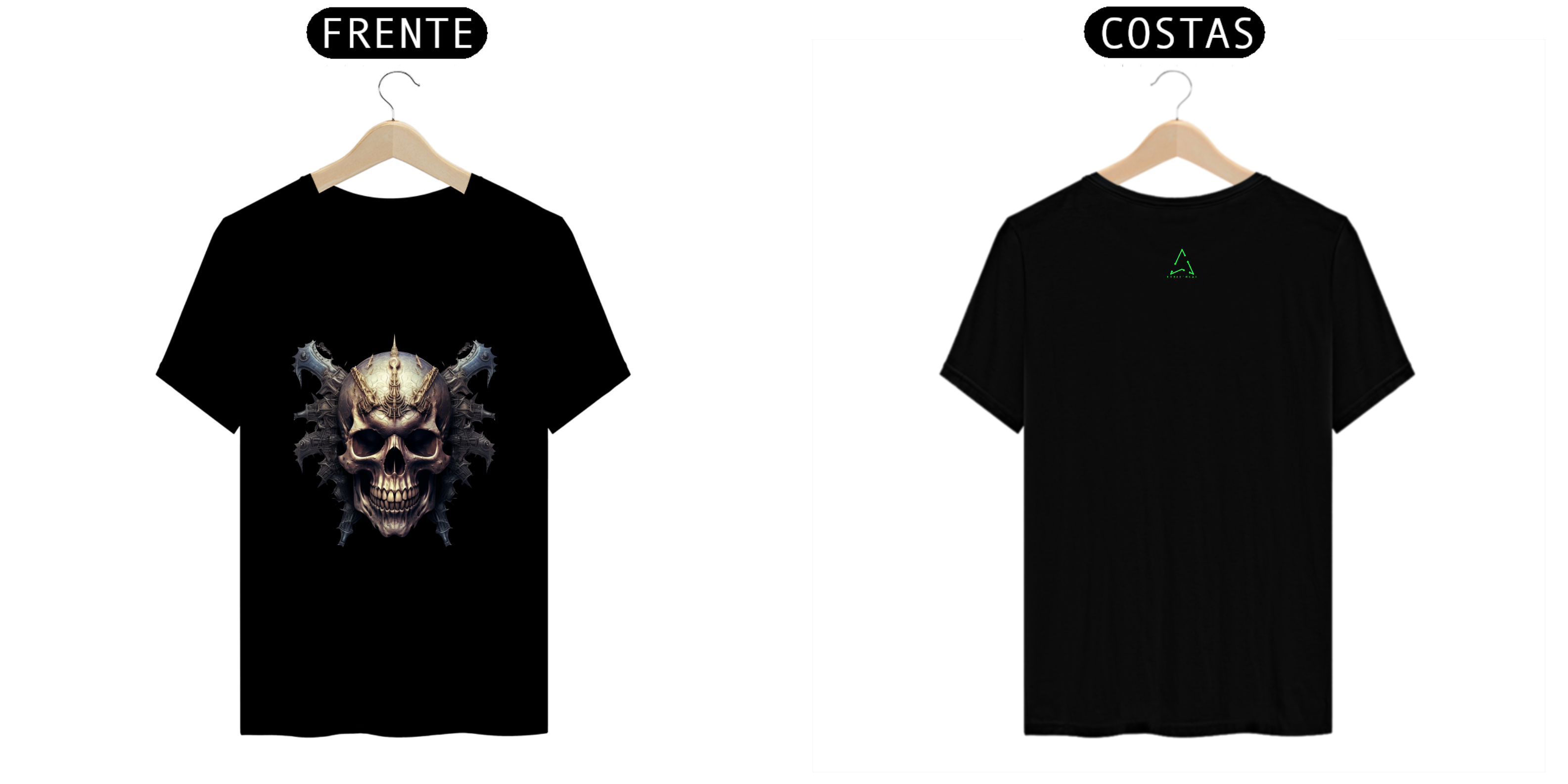 Nome do produto  T-SHIRT SKULL TEC