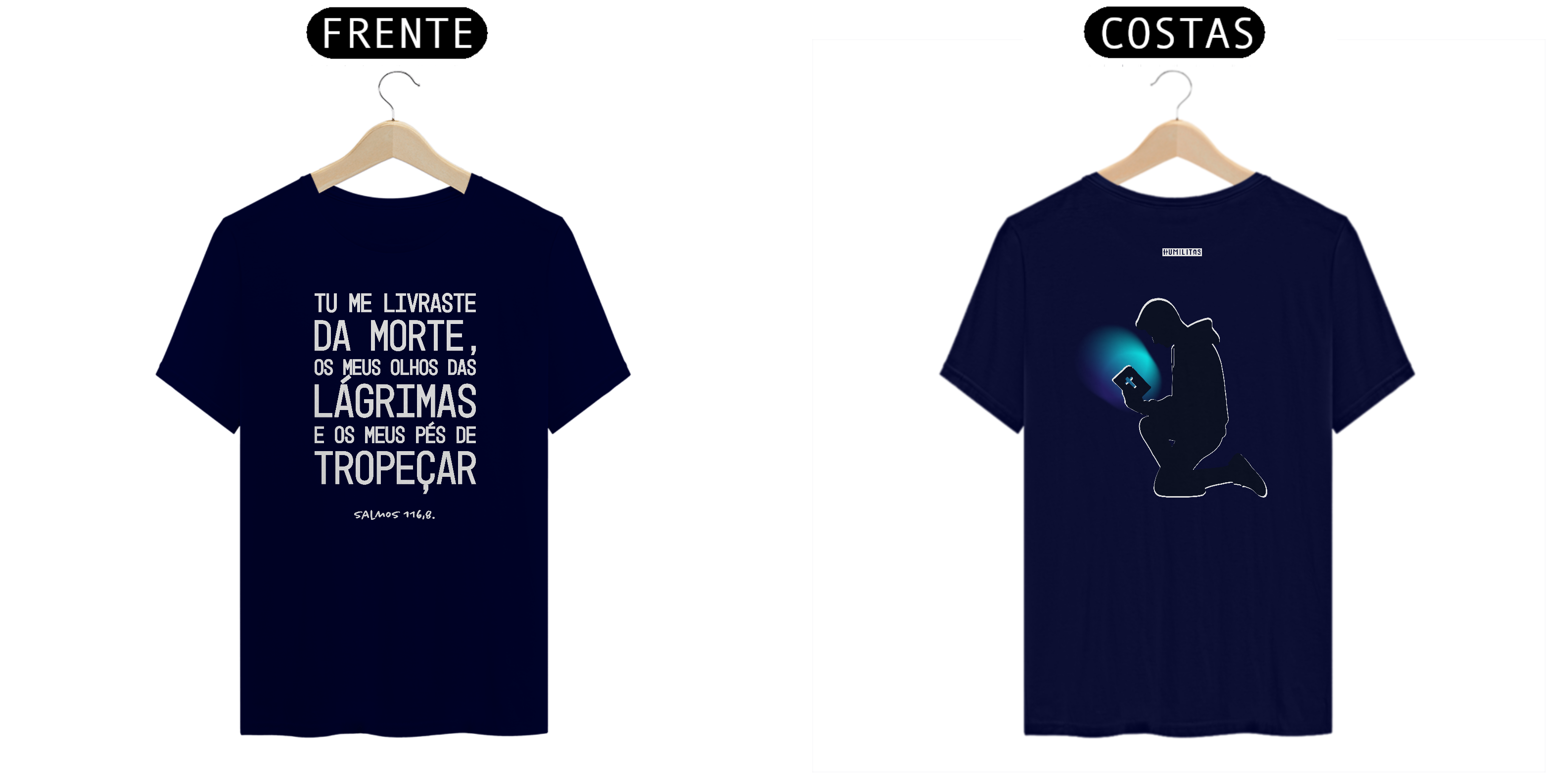 T-Shirt Unissex Humilita Cloth: Coleção Voz Divina - Salmos 116, 8 