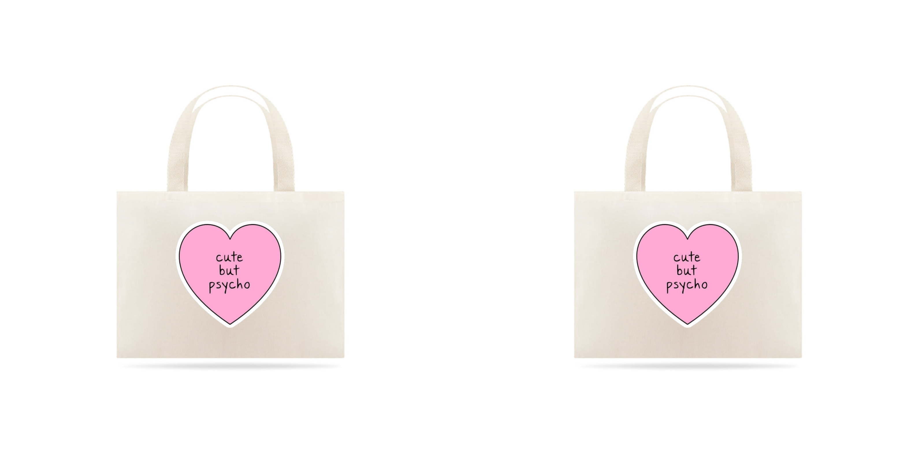 Totebag Ecobag Ecológica Cute but Psycho
