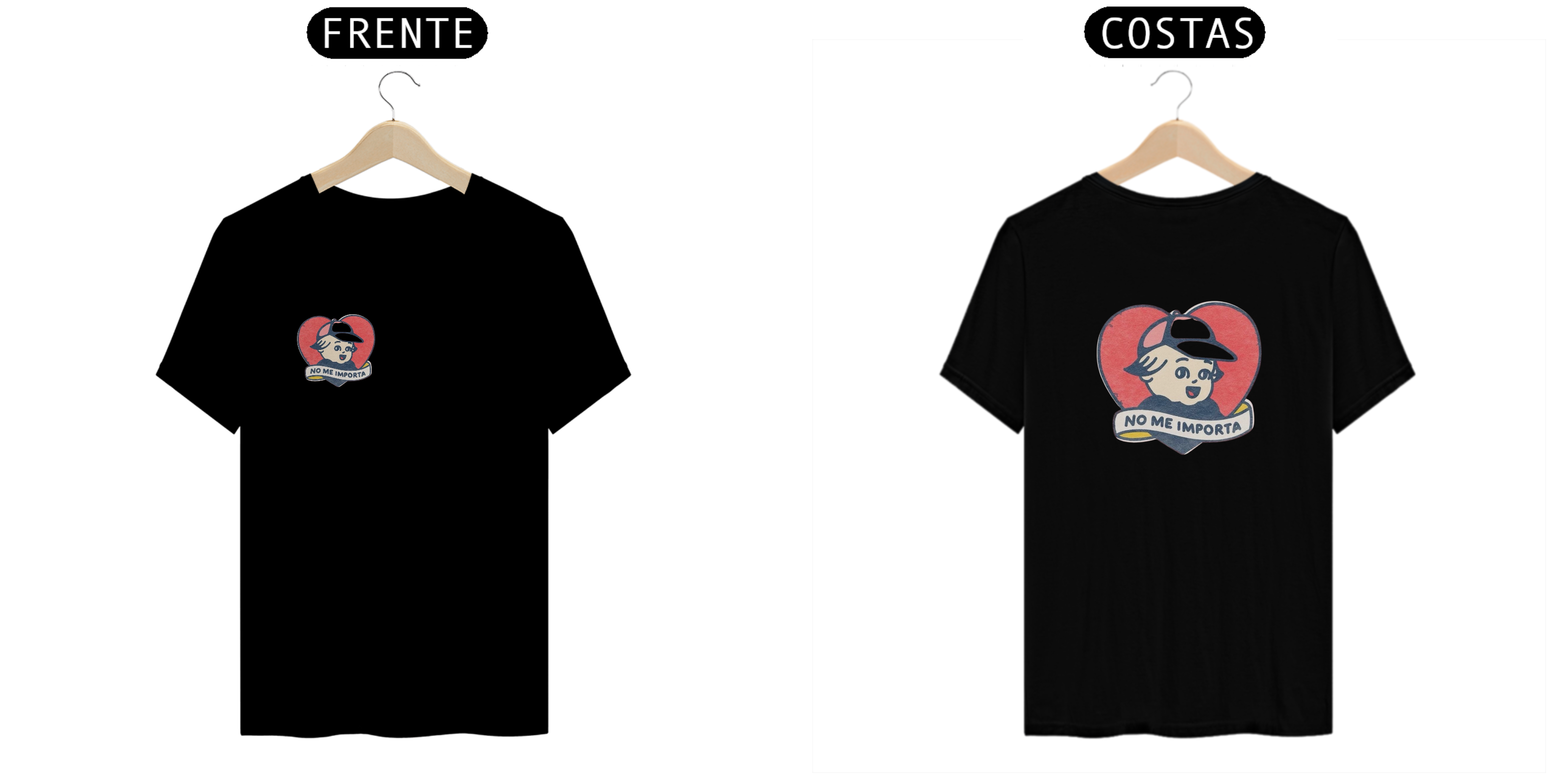 Camiseta Unissex de Algodão No Me Importa