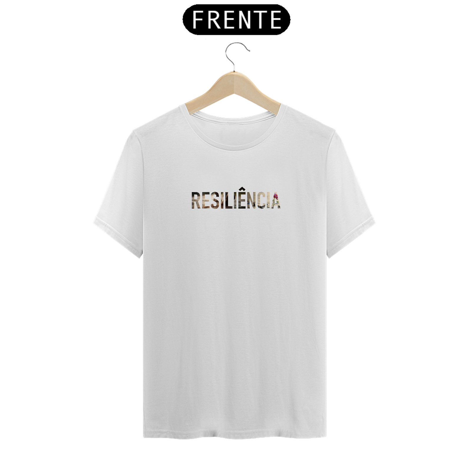 Camiseta RESILIÊNCIA, coleção - PALAVRAS DE FORÇA