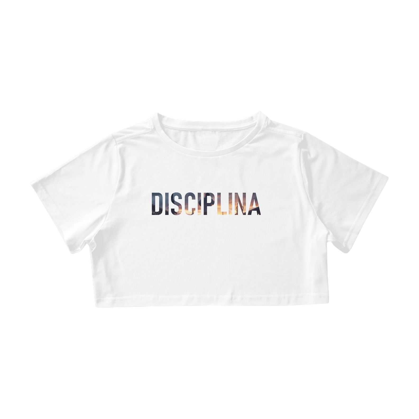 Cropped DISCIPLINA, coleção - PALAVRAS DE FORÇA