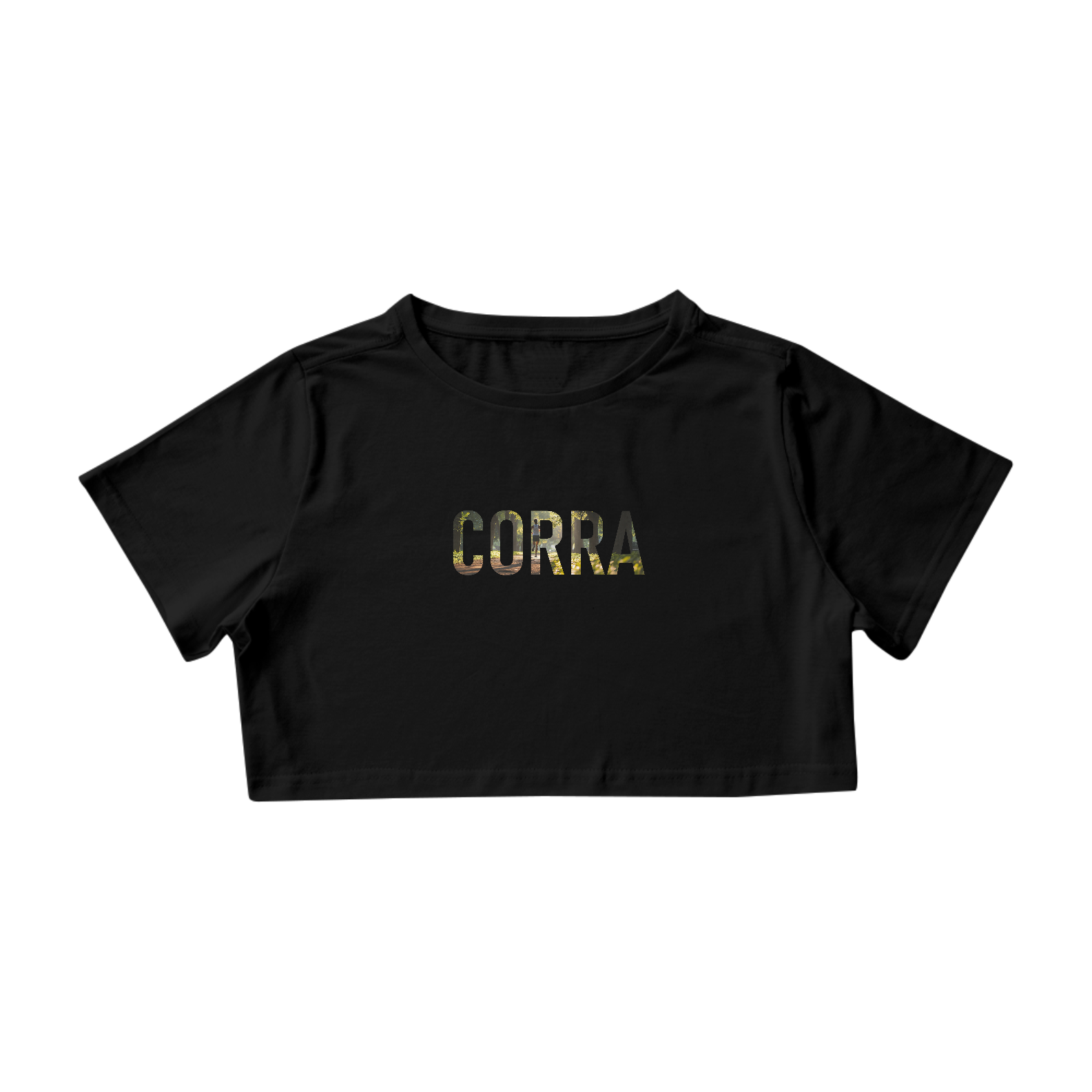 Cropped CORRA, coleção - PALAVRAS DE FORÇA