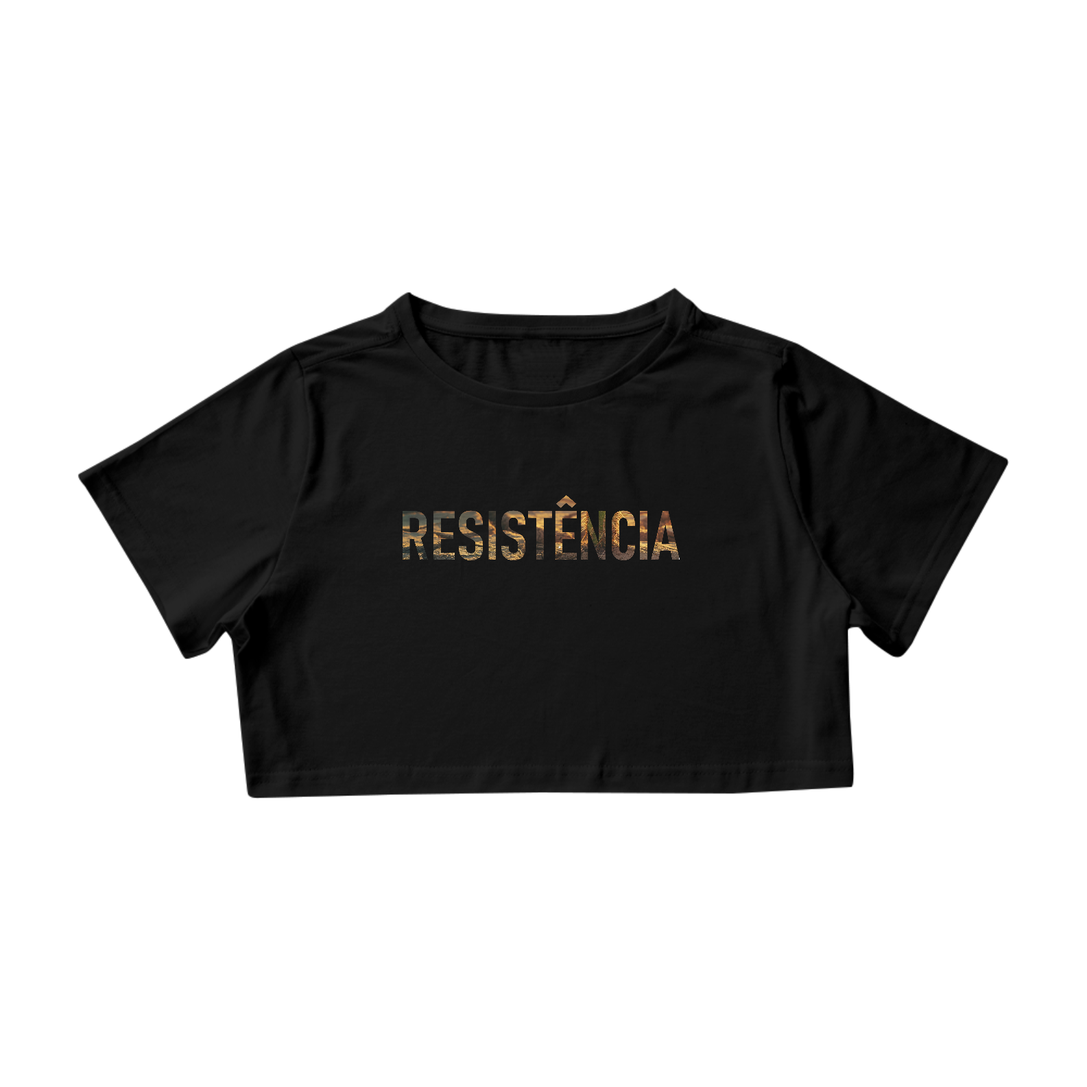 Cropped RESISTÊNCIA, coleção - PALAVRAS DE FORÇA