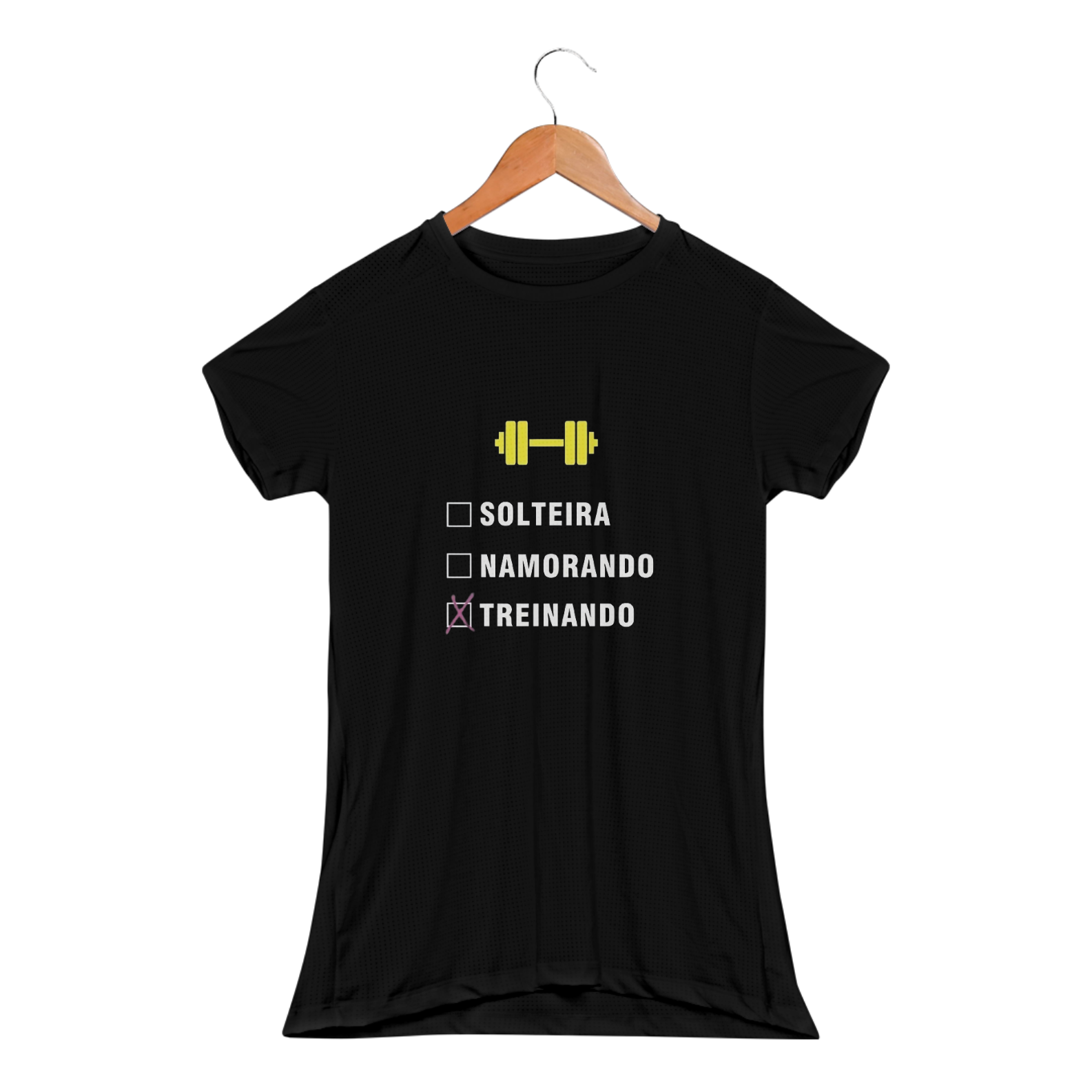 CAMISA ACADEMIA FRASE FEMININO