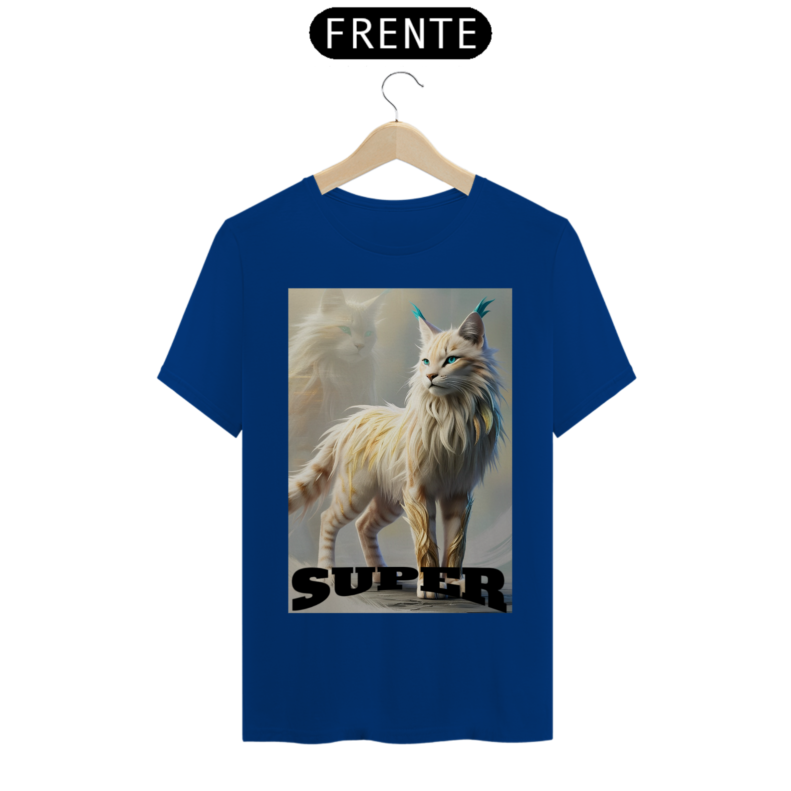 Camiseta Unisex Clássica Estampada - Gato Lindo