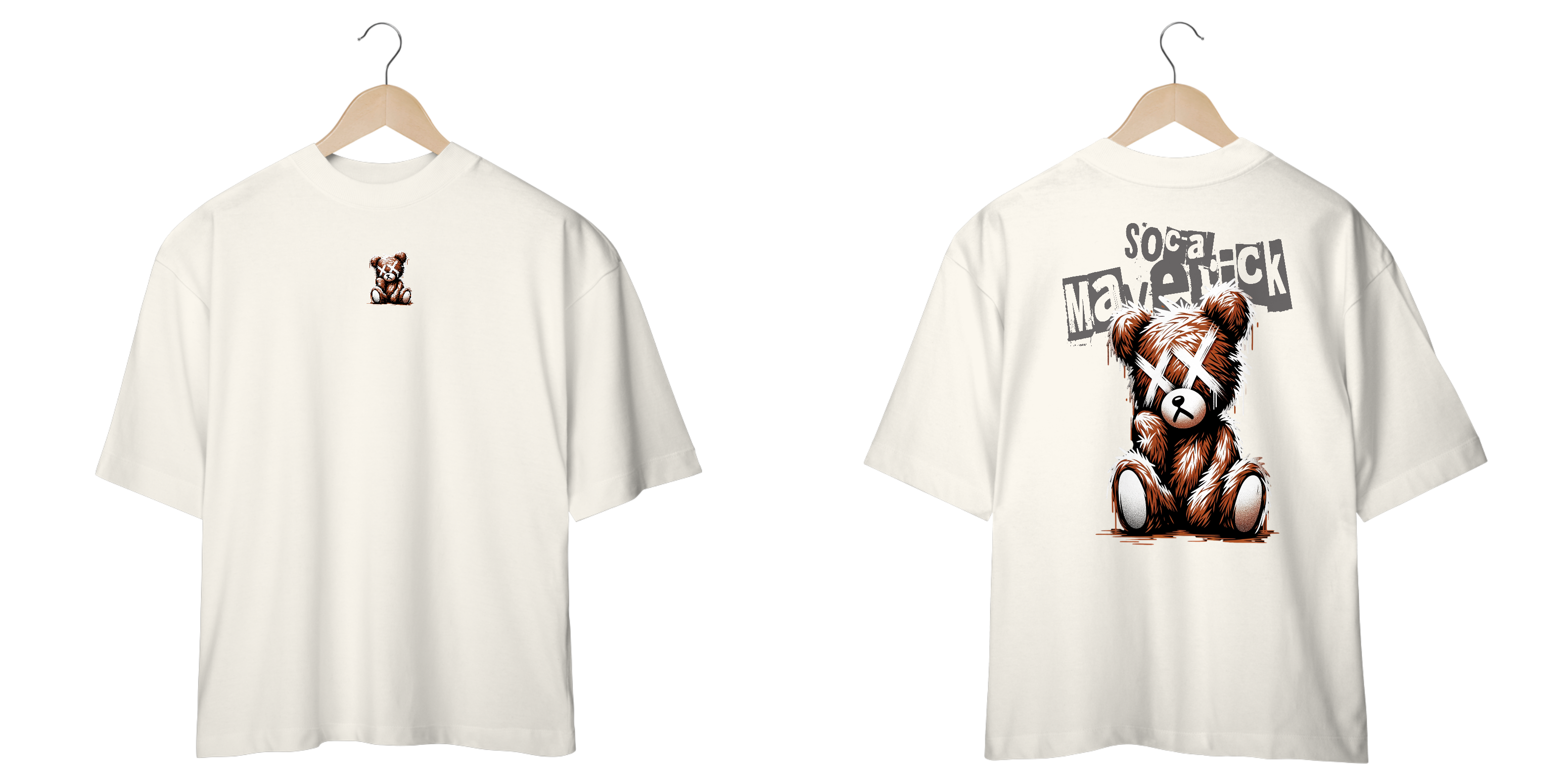 Camiseta Oversized Urso Maverick