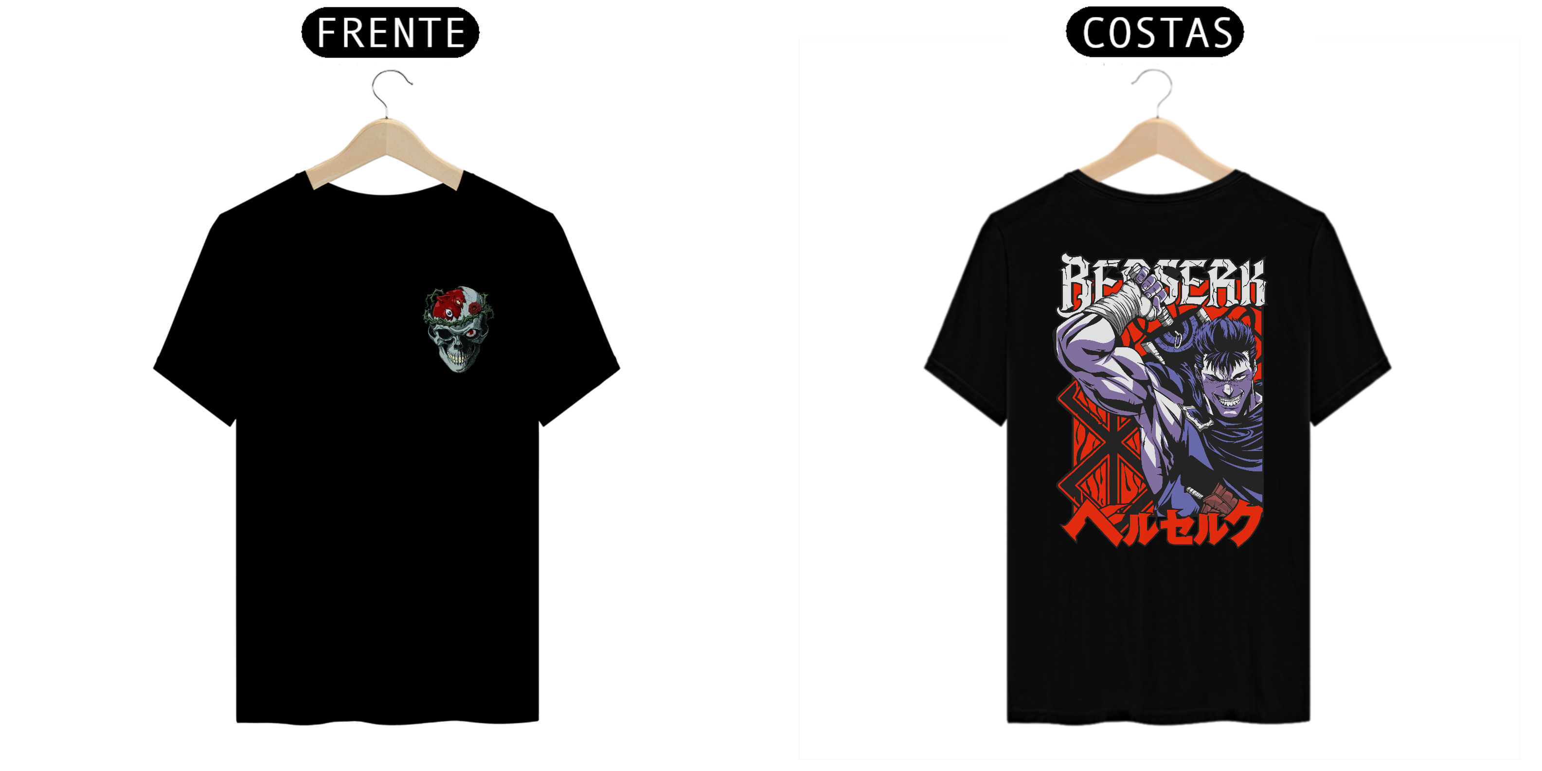 Camiseta Berserk Guts Anime MOD 02