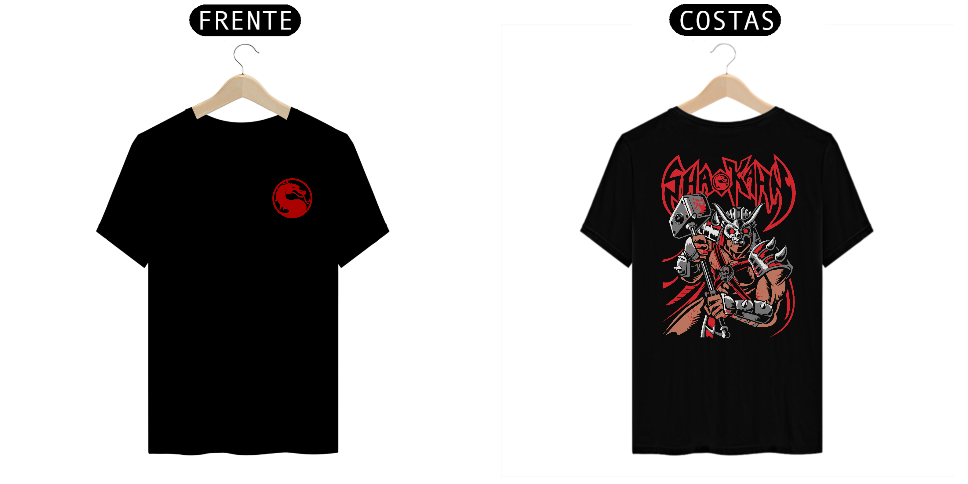 Camiseta Mortal Kombat Shão Khan MOD 01