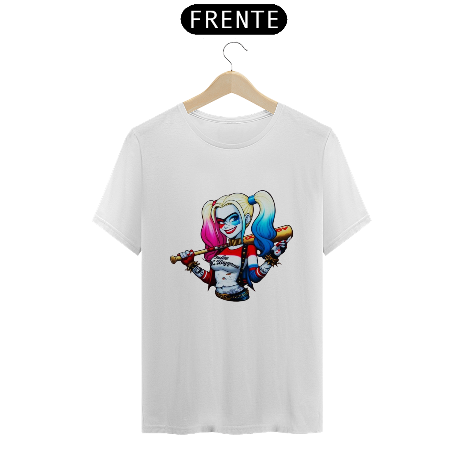  Camisa com a Arlequina