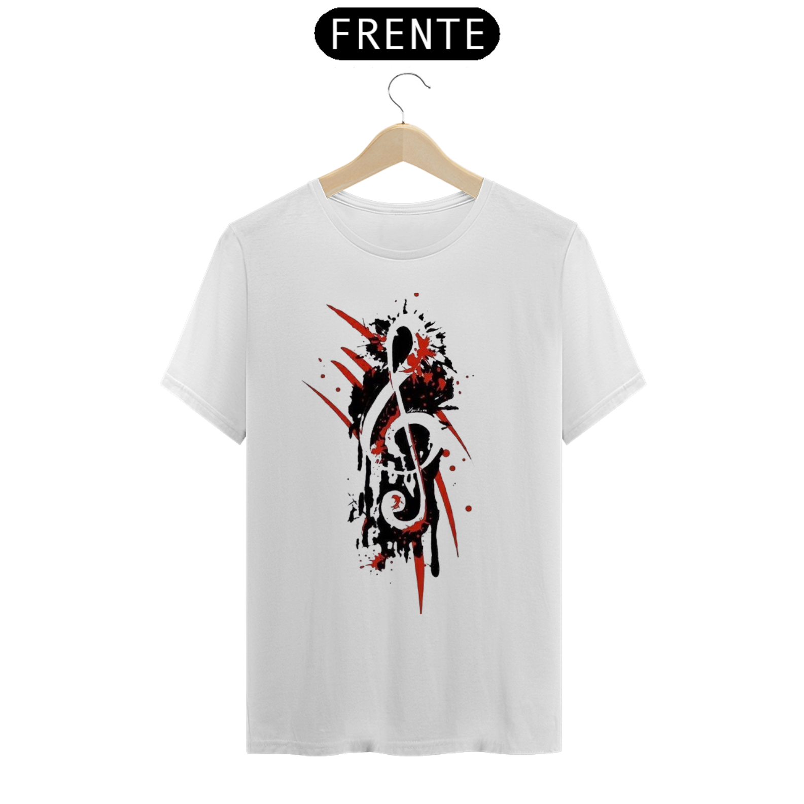  Camisa com Notas Musicais