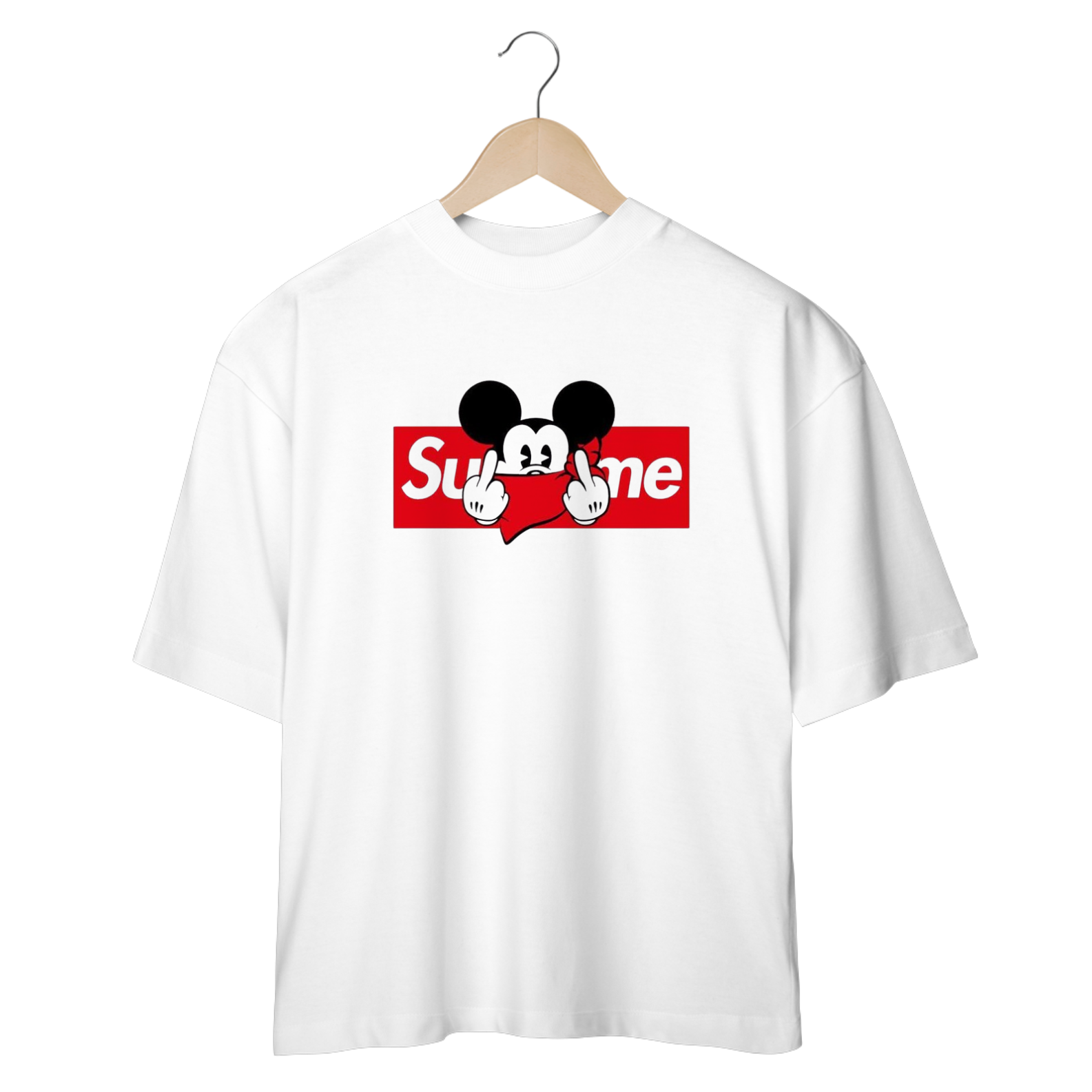 Camisa Oversized Do Mickey Mouse Com Supreme