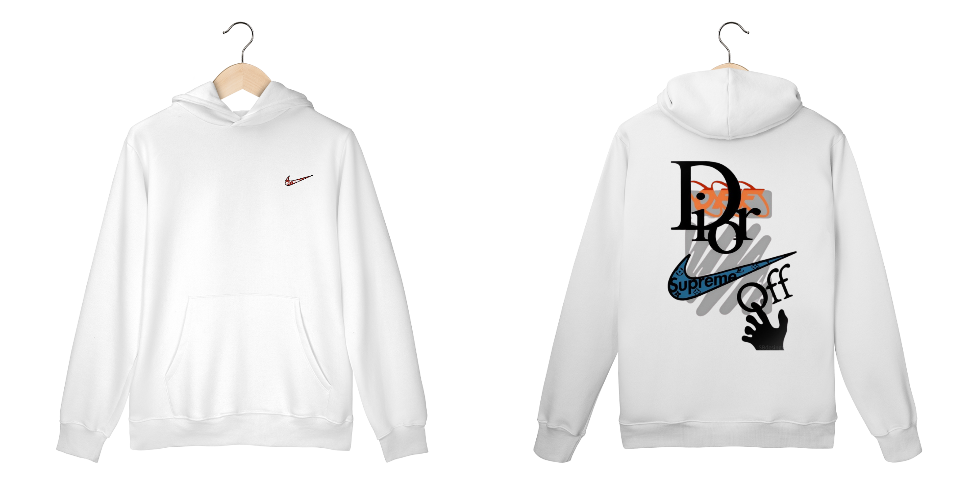 Moletom Canguru Da Nike com Supreme