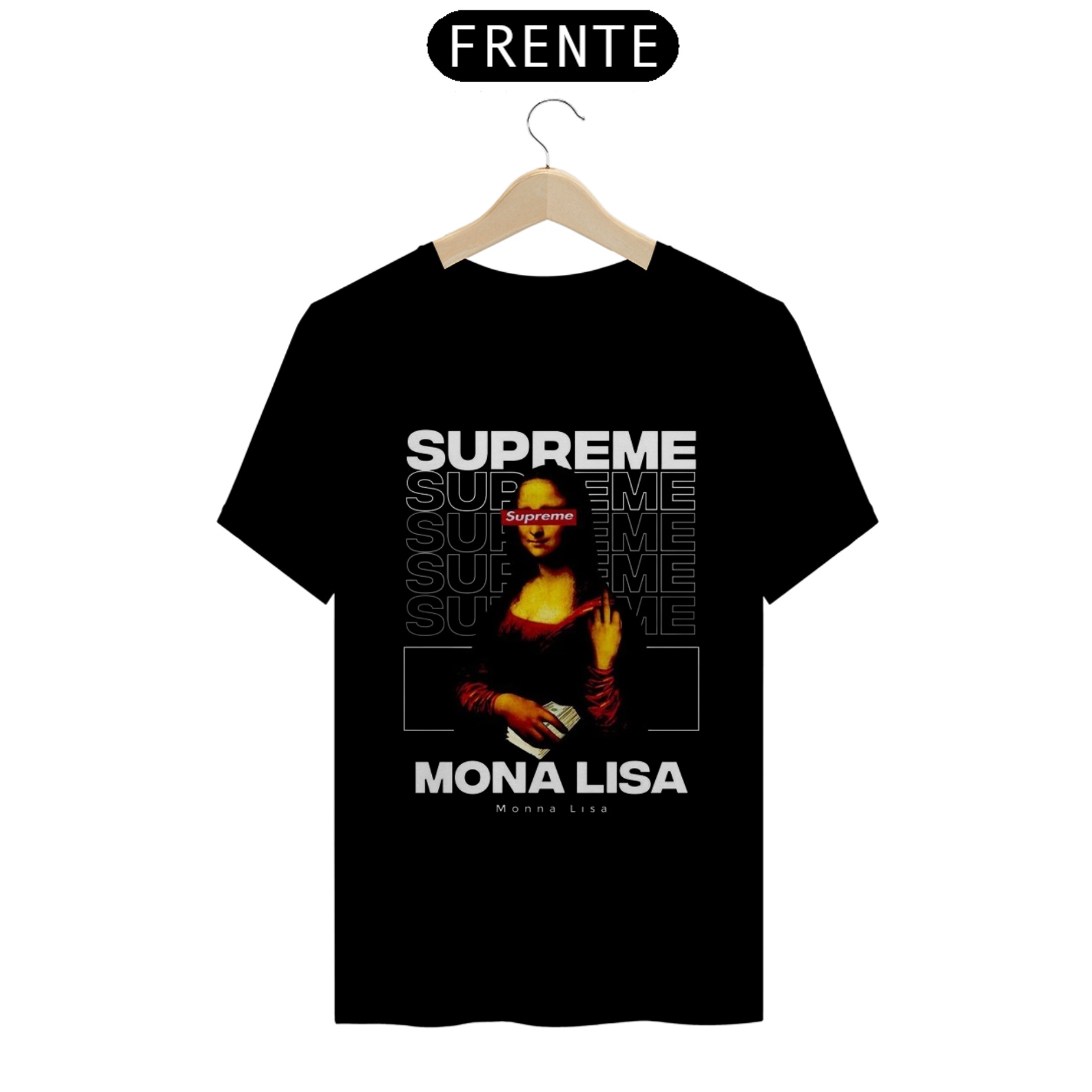Camisa Mona Lisa x Supreme