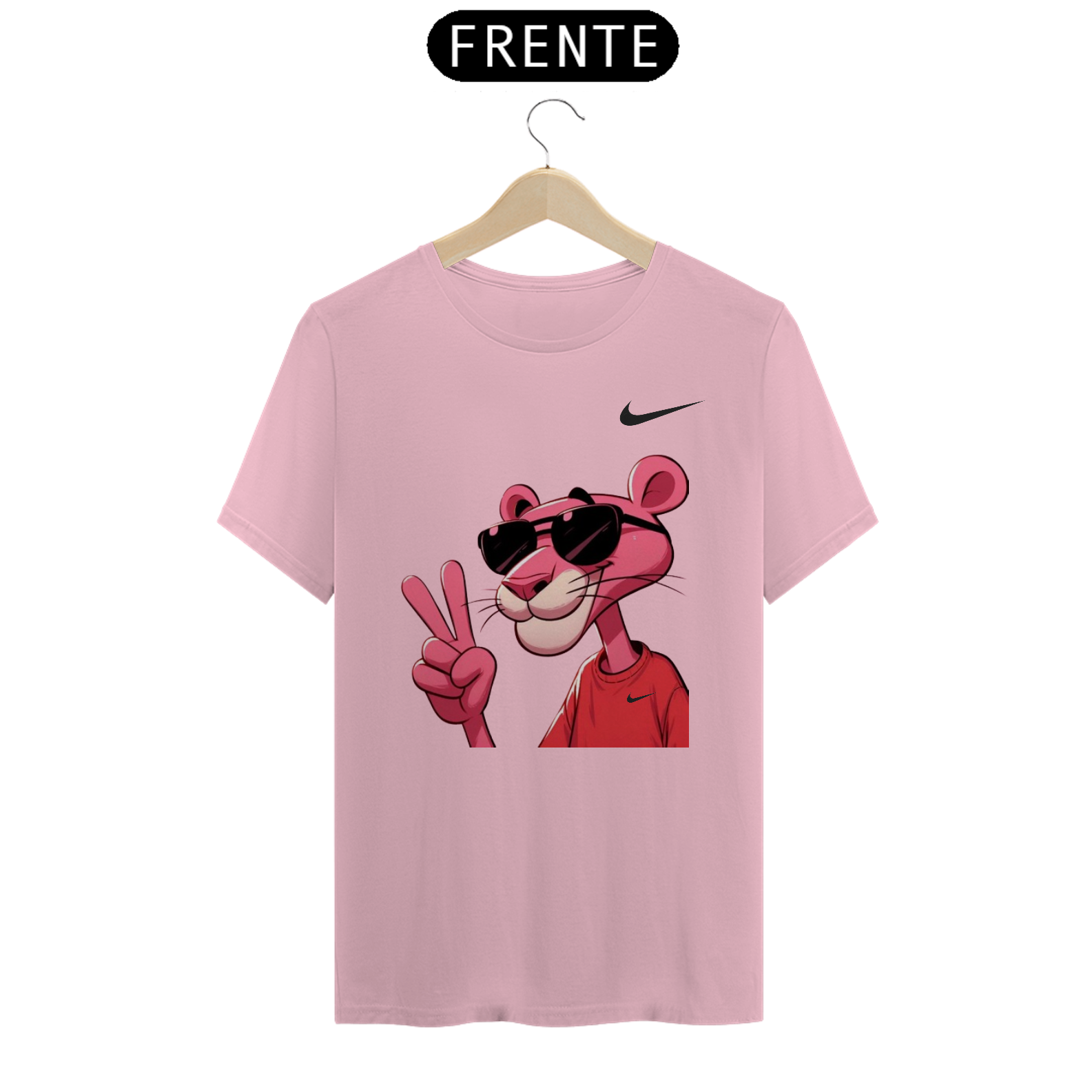 Camisa da Pantera Cor-de-Rosa com Nike