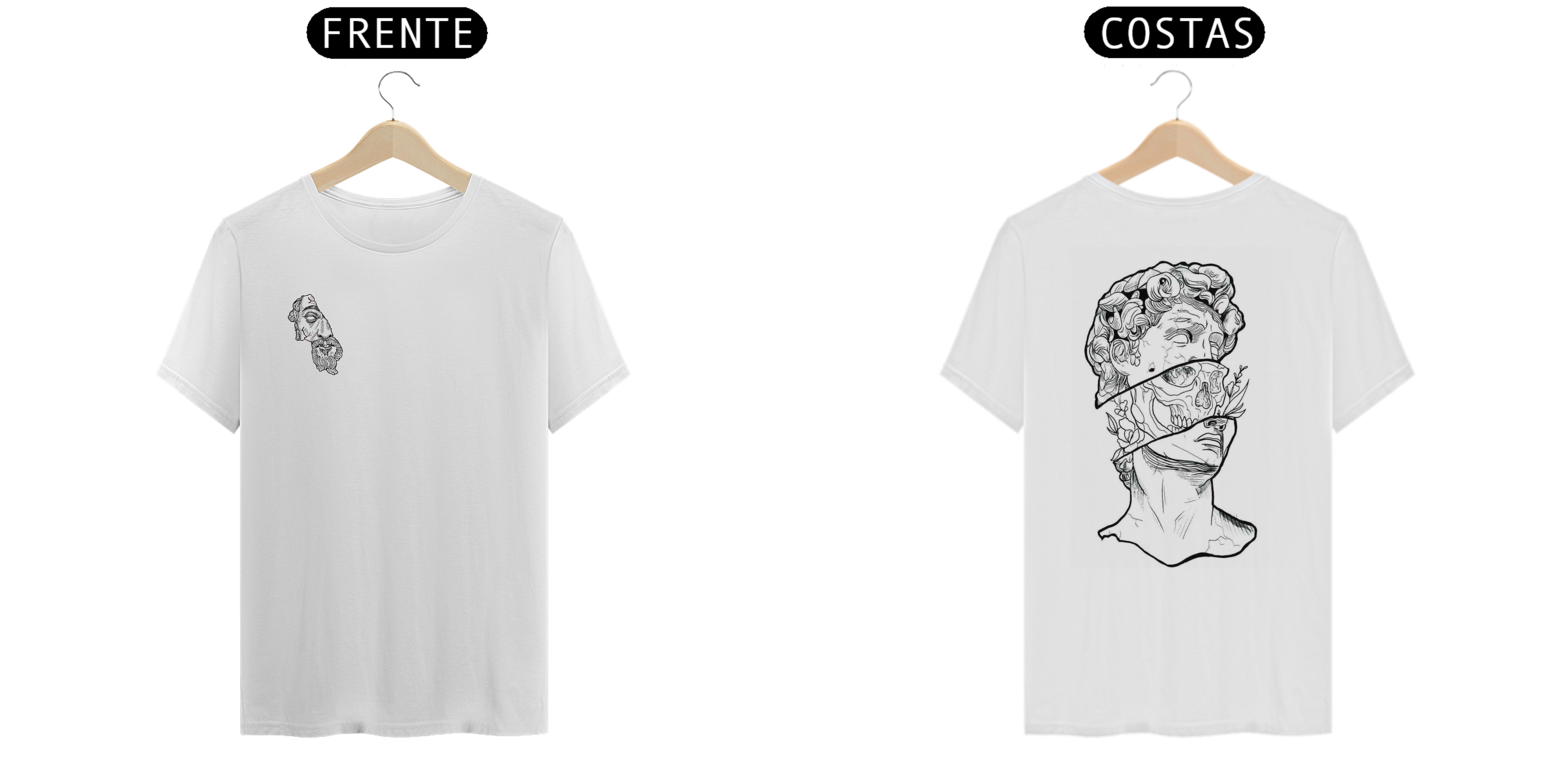 Camisa branca com desenho!