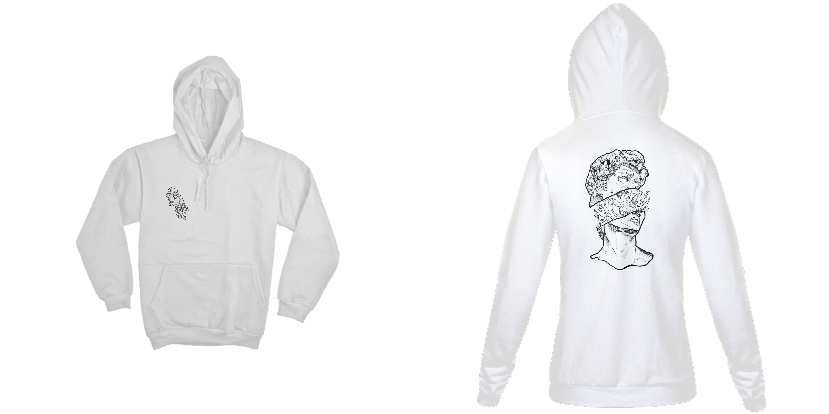 Moleton branco com desenho!