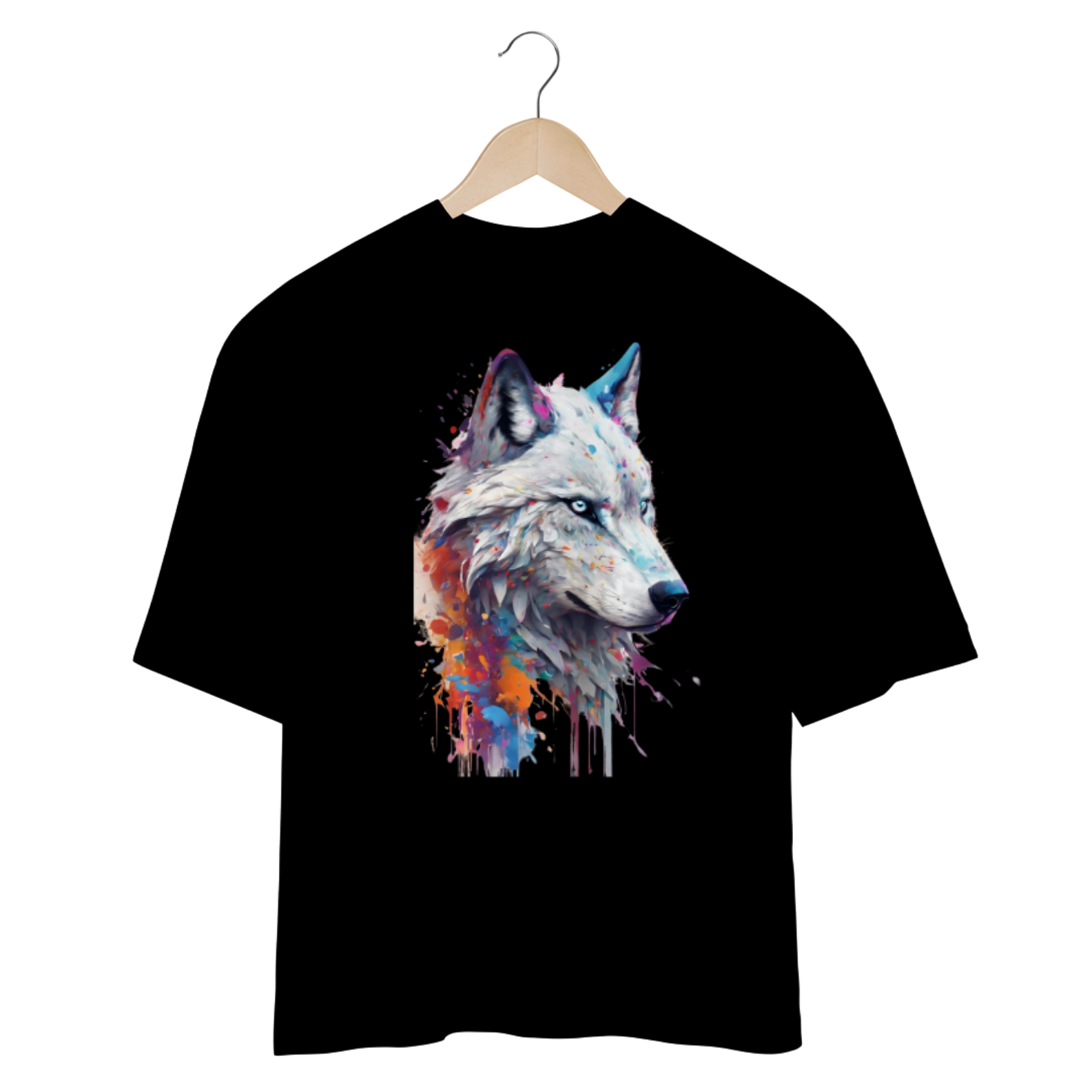 camiseta wolf preta