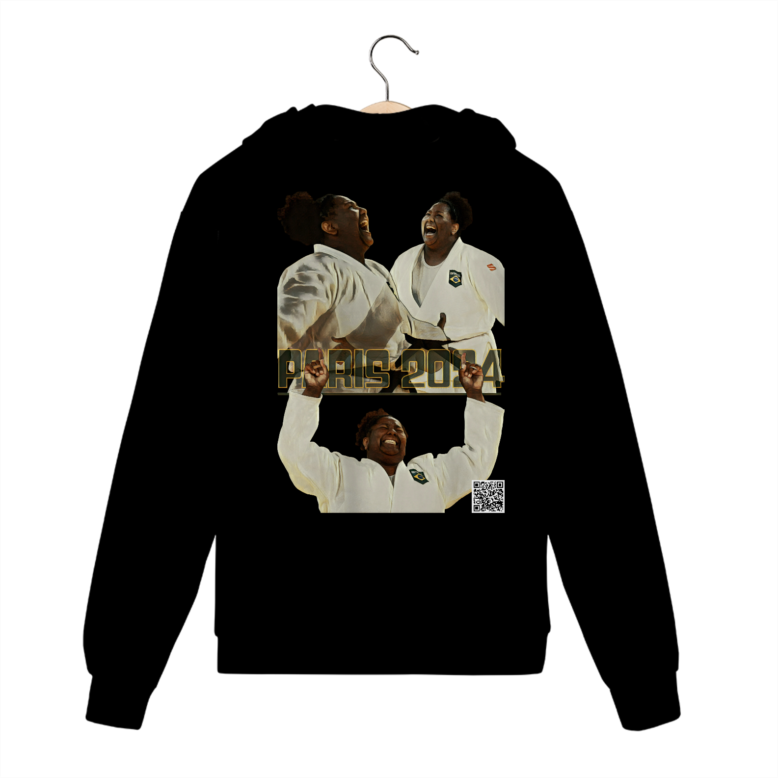 Moletom Com Zíper - Bia Souza Ouro No Judô Em Paris