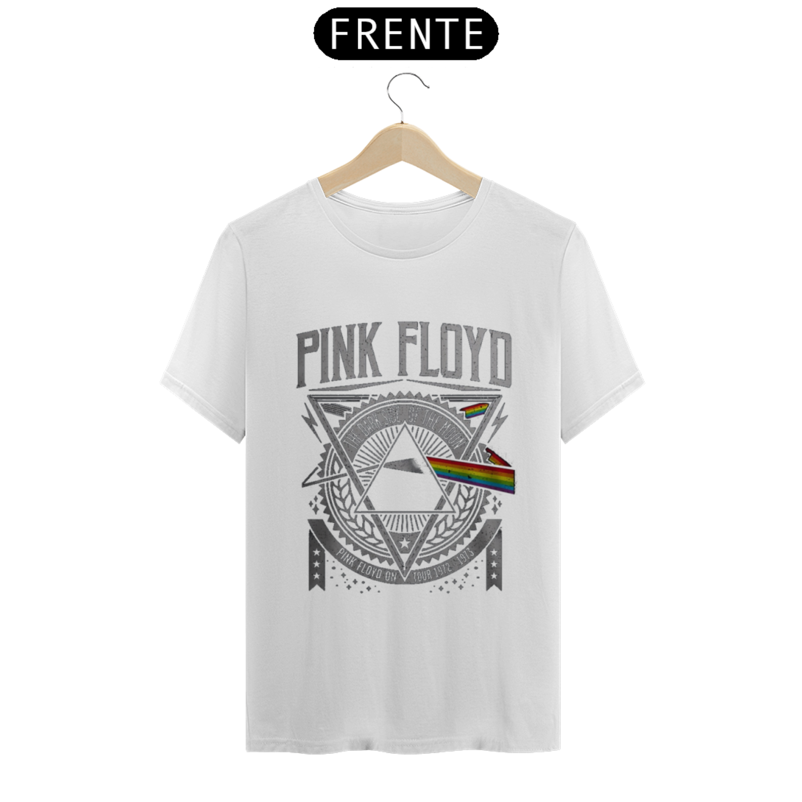 camisa pink floyd branca
