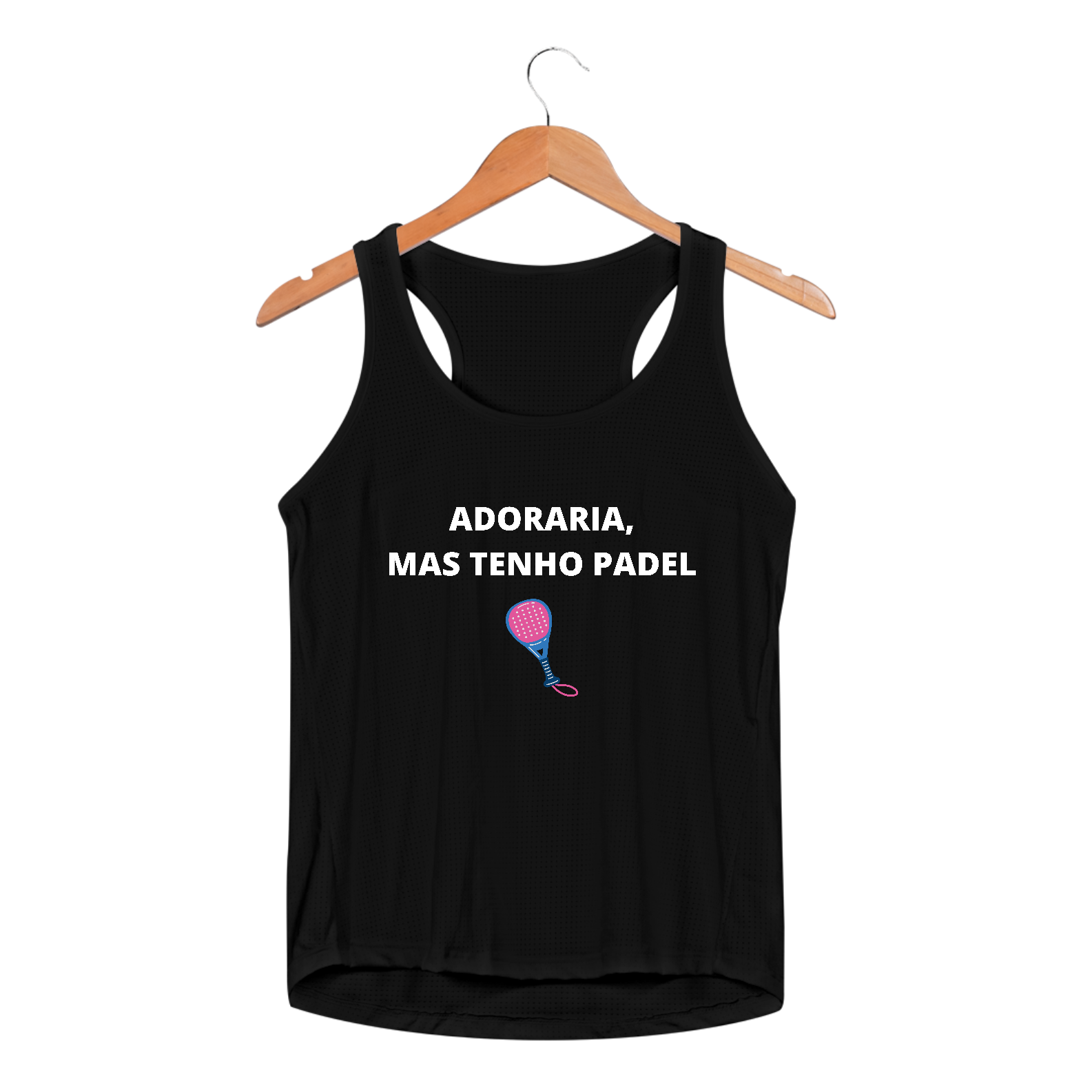 Regata Feminina Sport Dry UV - 'Adoraria, mas Tenho Padel'