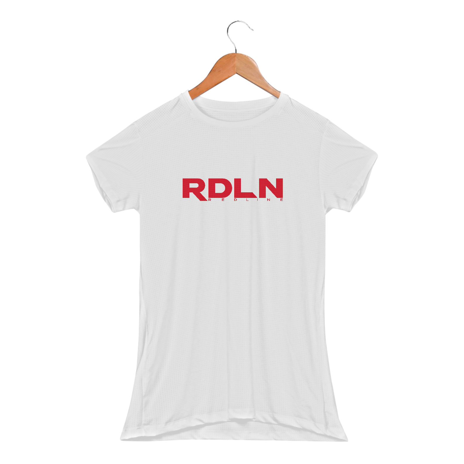 Camiseta Feminina Seca Rápido Baby Look Logo Block