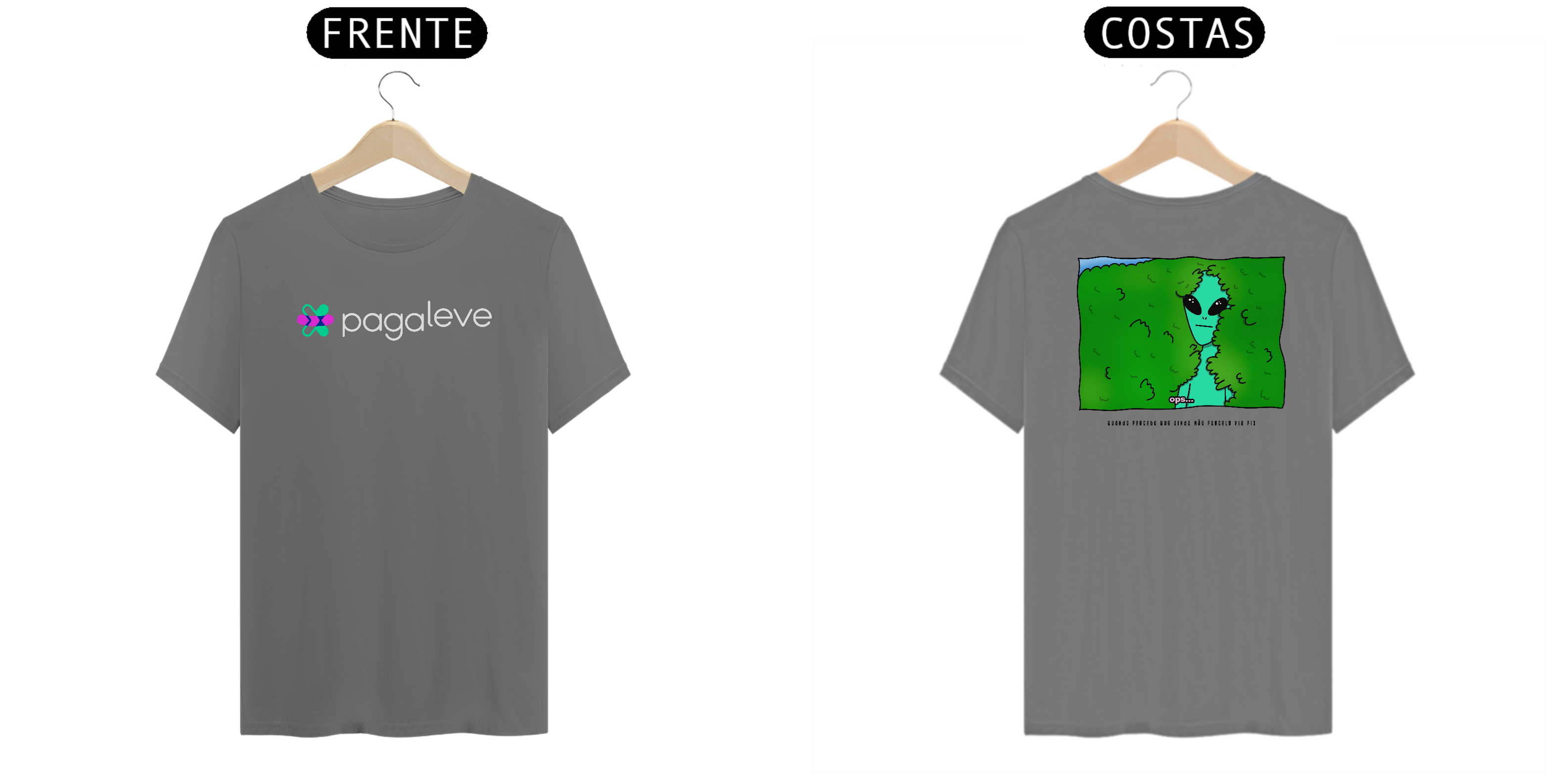 Alien se escondendo de vergonha