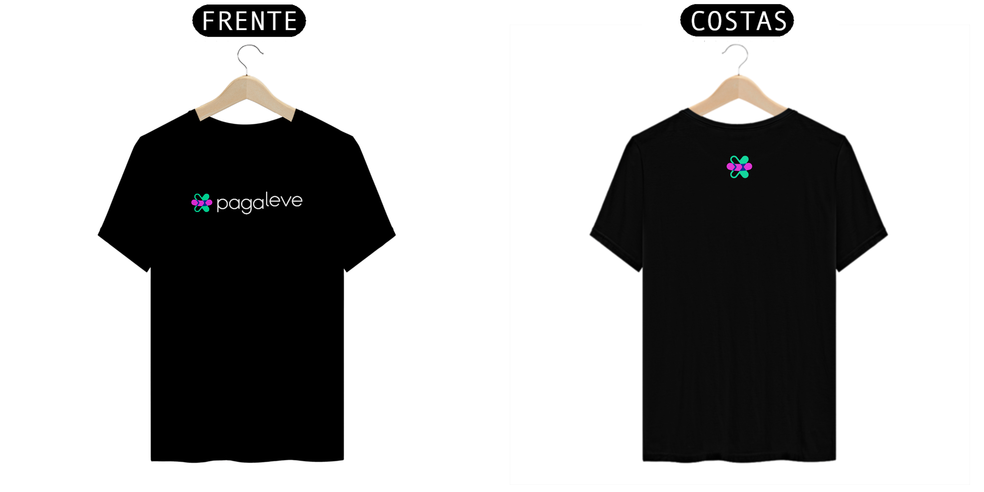 Nome do produto: Camiseta Pagaleve Básica Preta