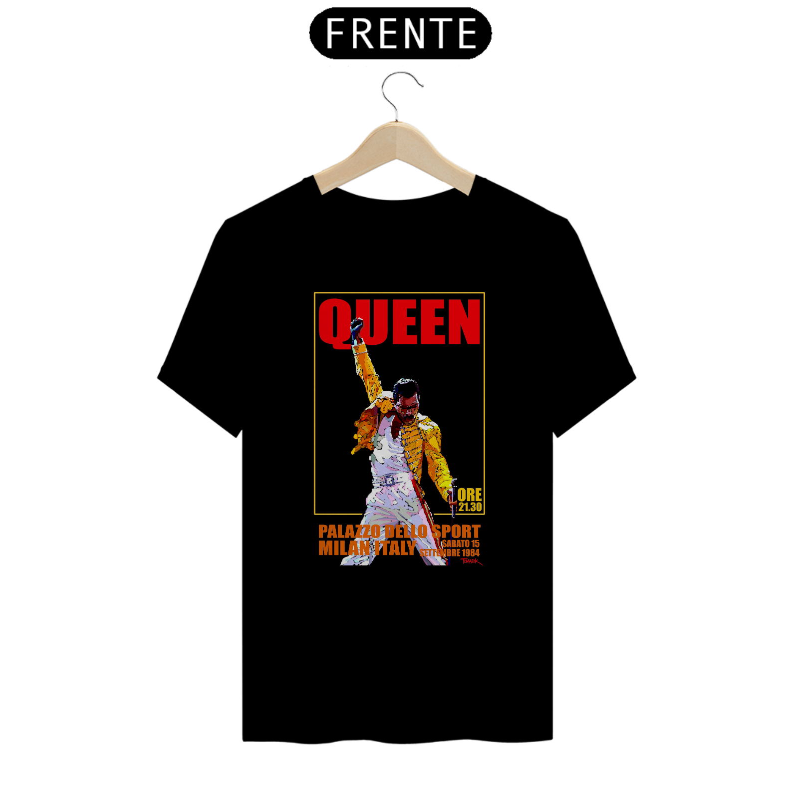 Camiseta Queen - Poster Italy