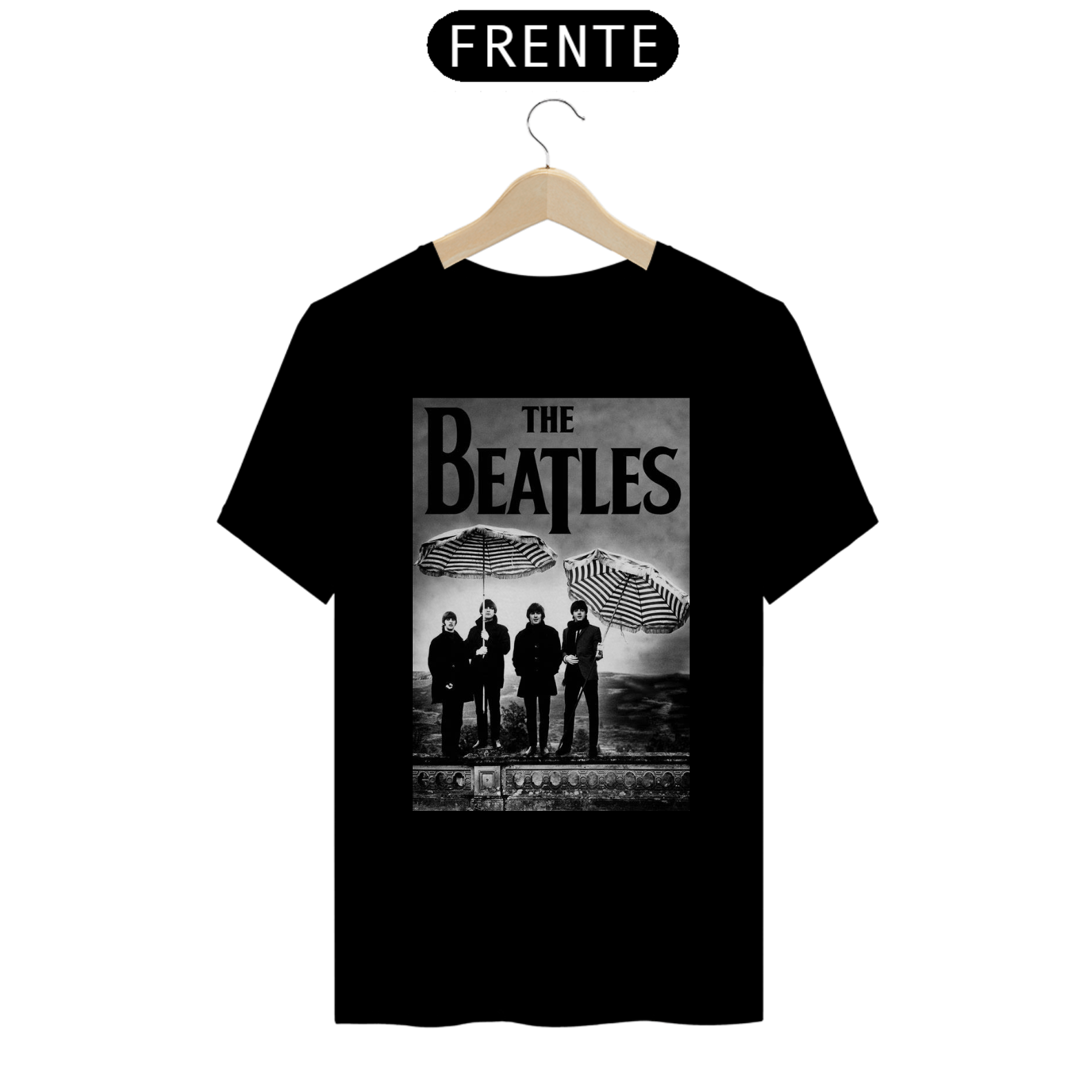 Camiseta The Beatles - Preto e Branco