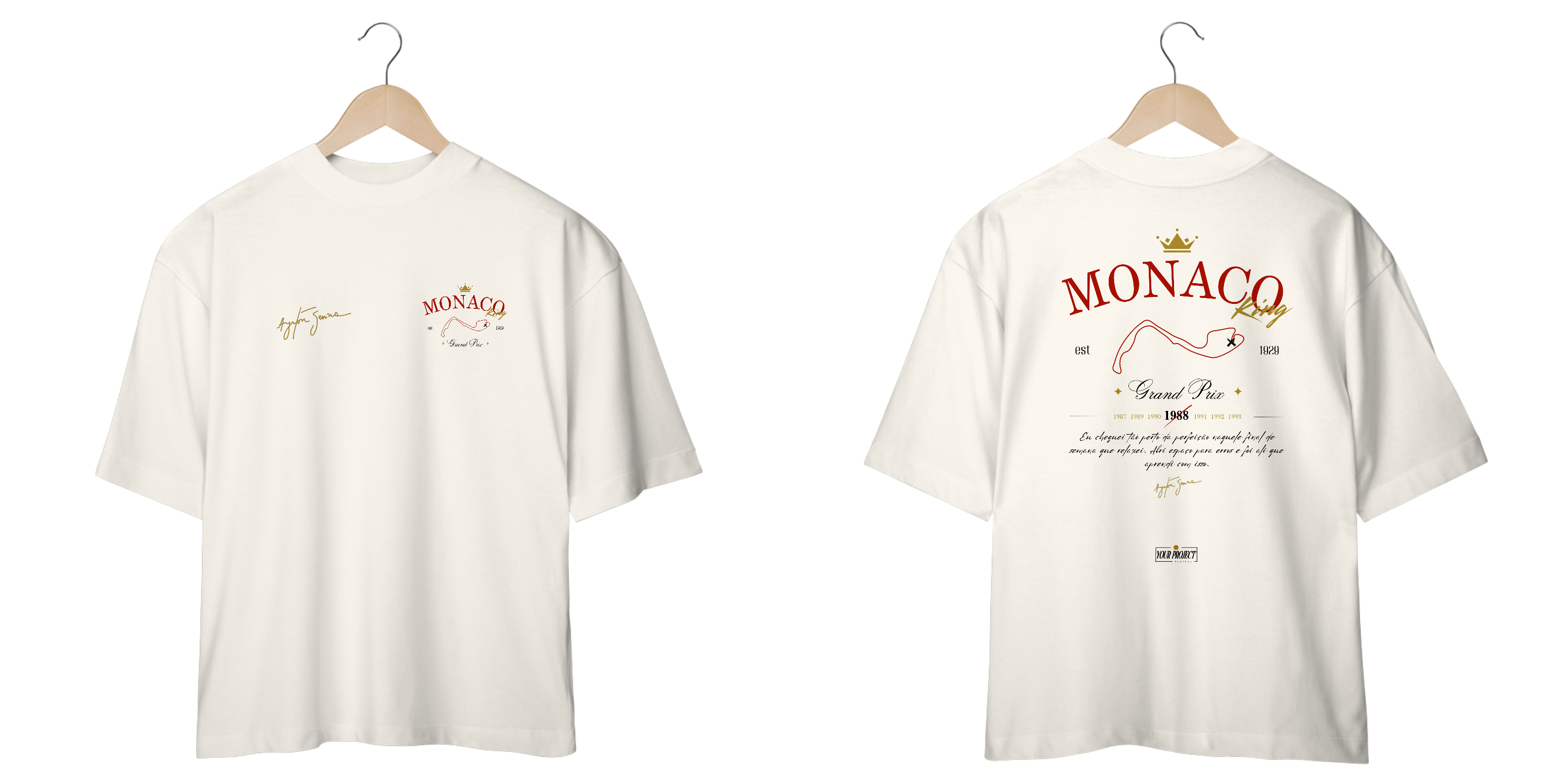 Camiseta Monaco Vermelho (Oversized)