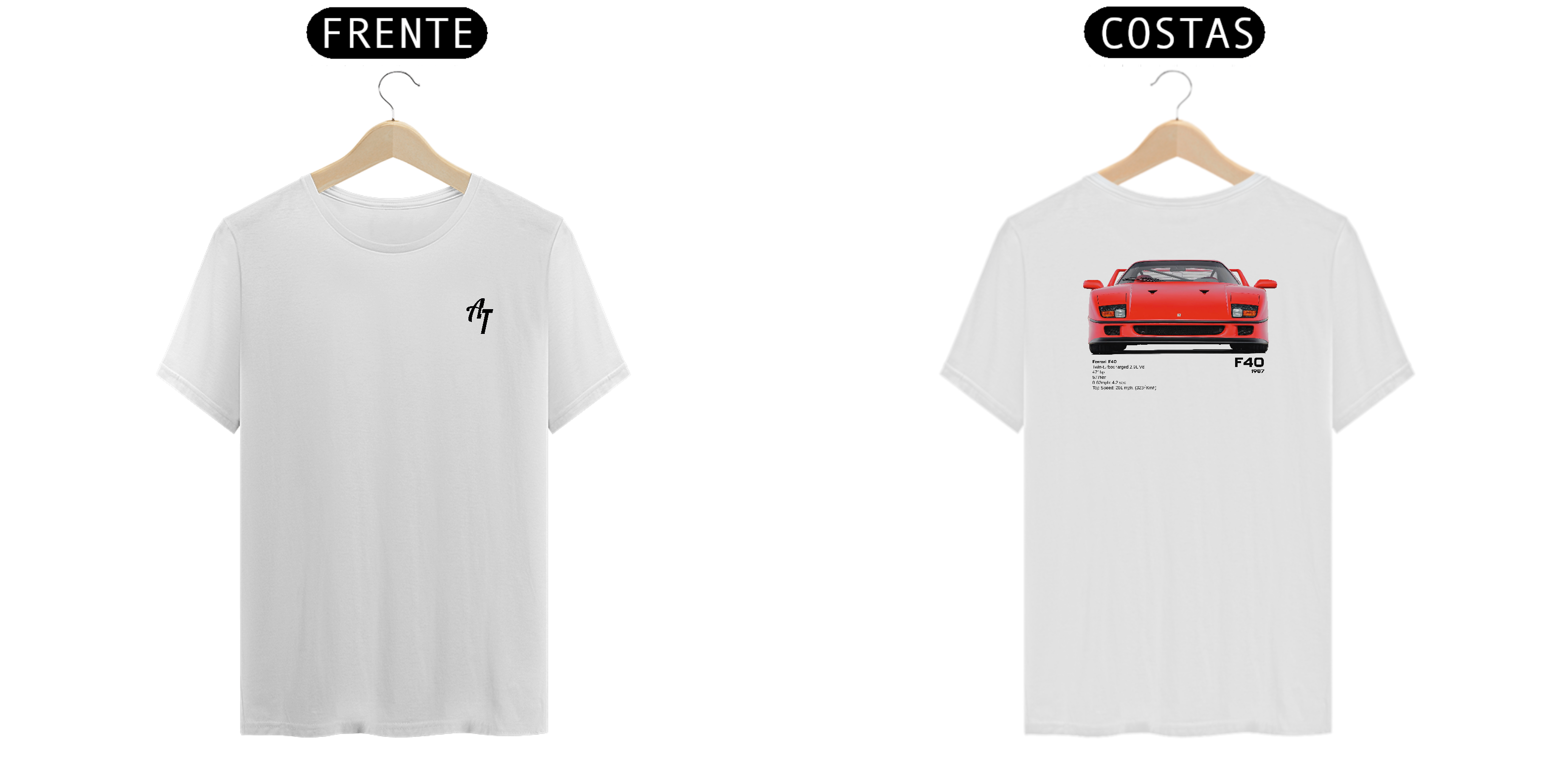 CAMISETA QUALITY FERRARI F40