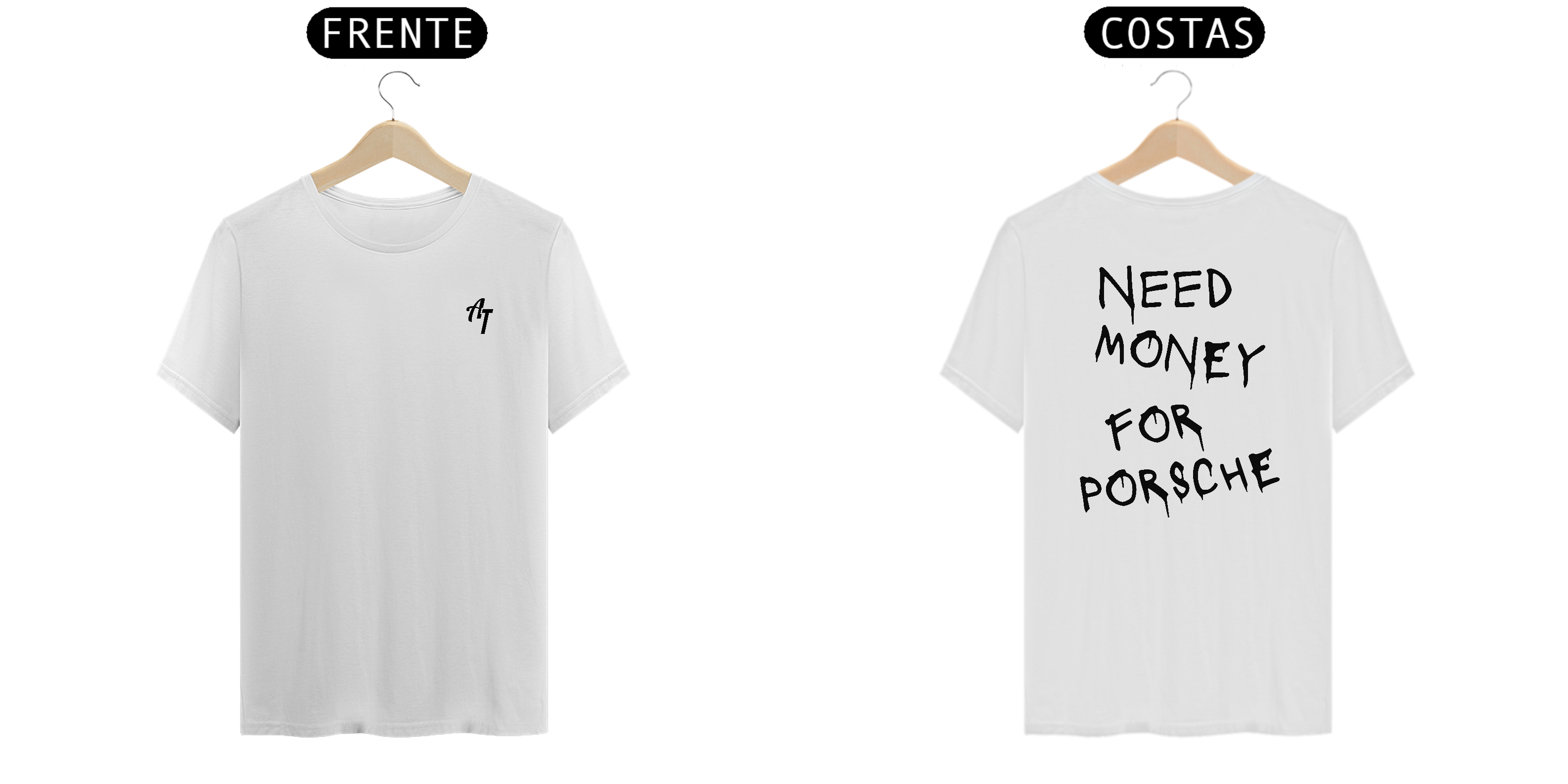 CAMISETA QUALITY NEED MONEY FOR PORSCHE