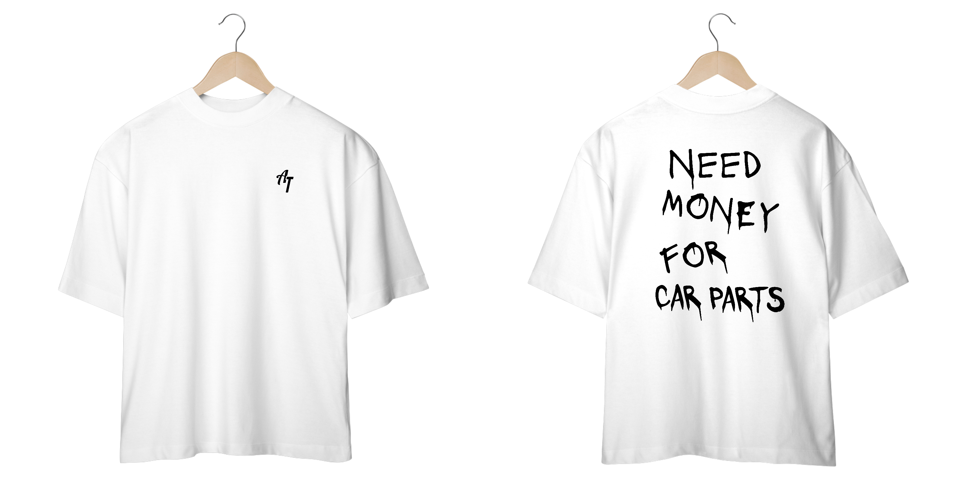 CAMISETA OVERSIZED PRECISO DE DINHEIRO PARA PECAS