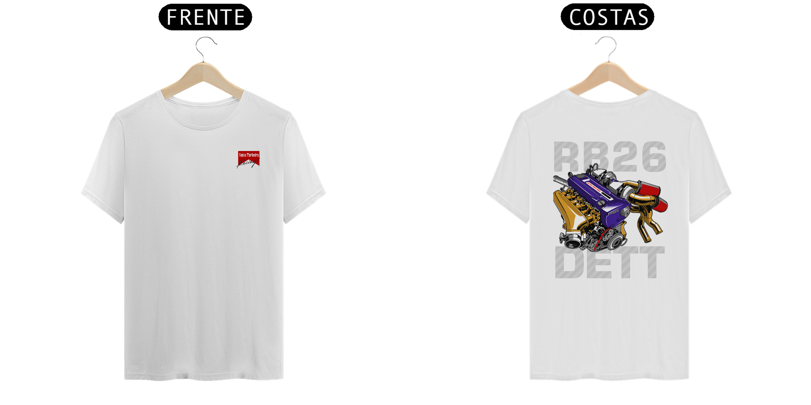 CAMISETA QUALITY RB2 DETT - LOGO AUTOS TURBEIRA RACING