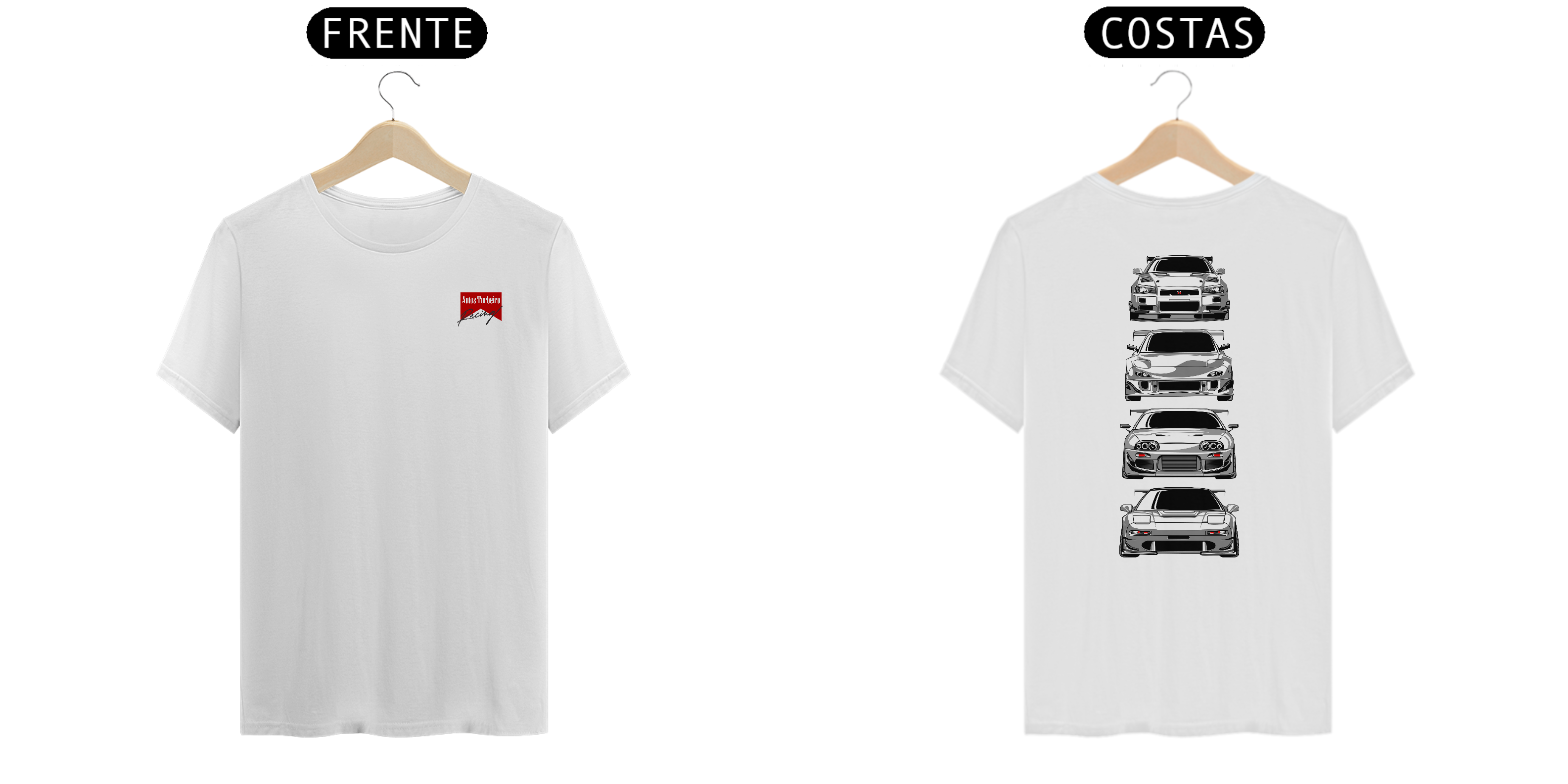 CAMISETA QUALITY 4 CARS - LOGO AUTOS TURBEIRA RACING