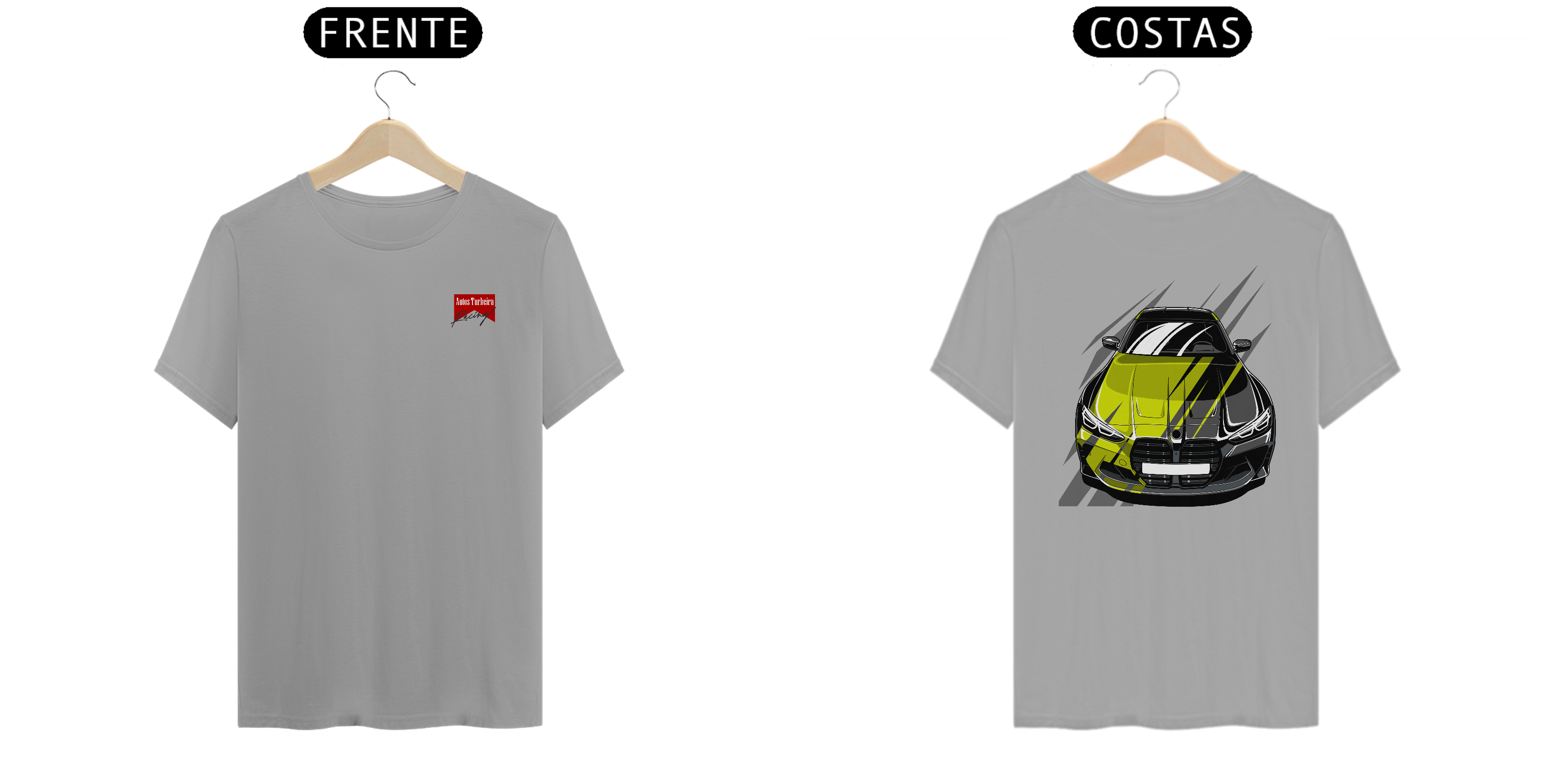 CAMISETA QUALITY FLUORESCENT CAR - LOGO AUTOS TURBEIRA RACING