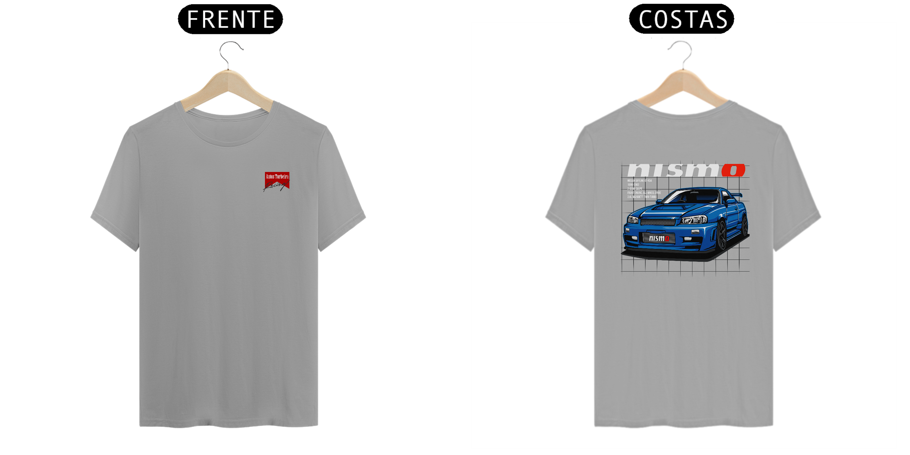 CAMISETA QUALITY NISMO - LOGO AUTOS TURBEIRA RACING
