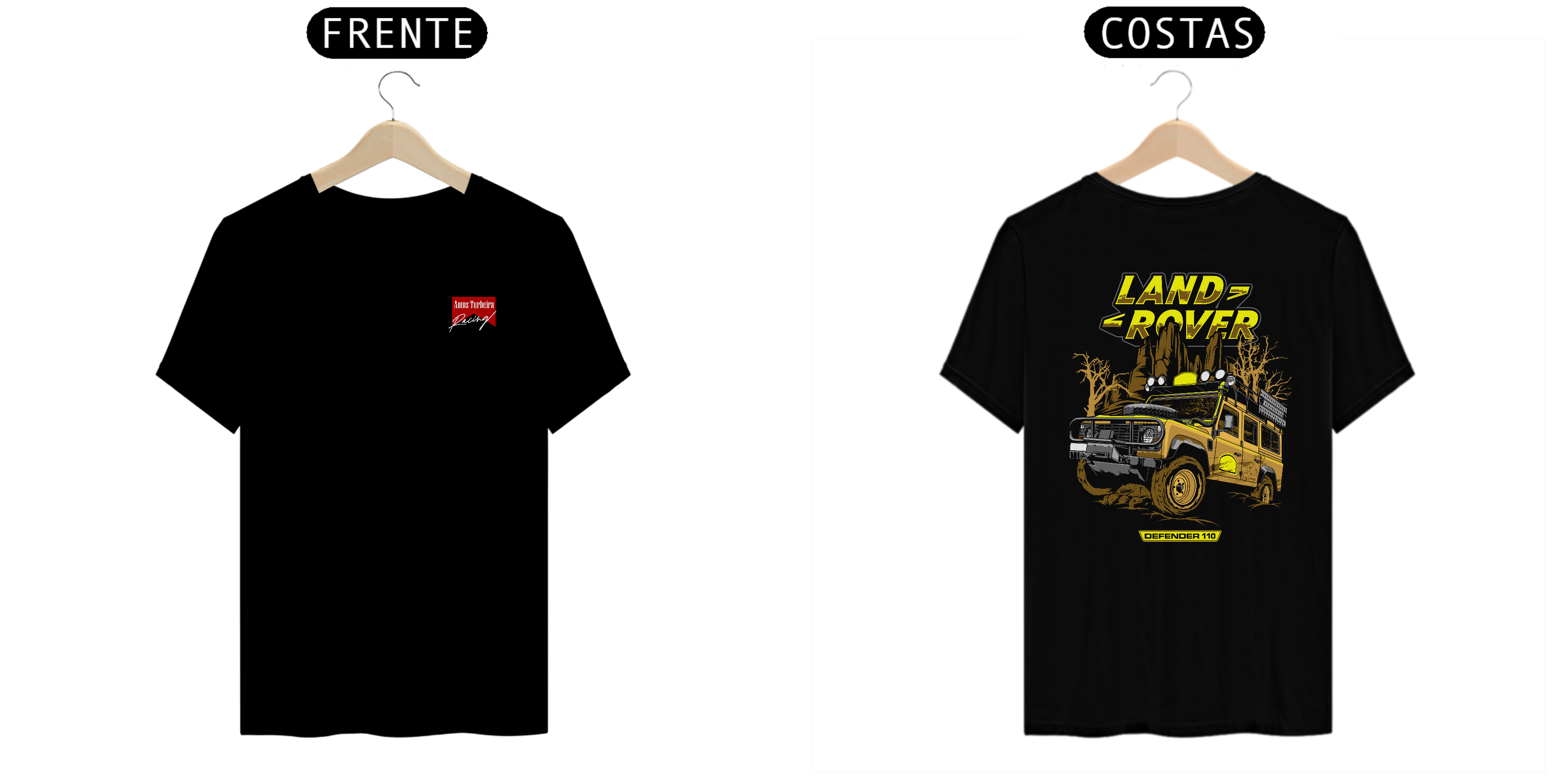 CAMISETA QUALITY LAND ROVER - LOGO AUTOS TURBEIRA RACING