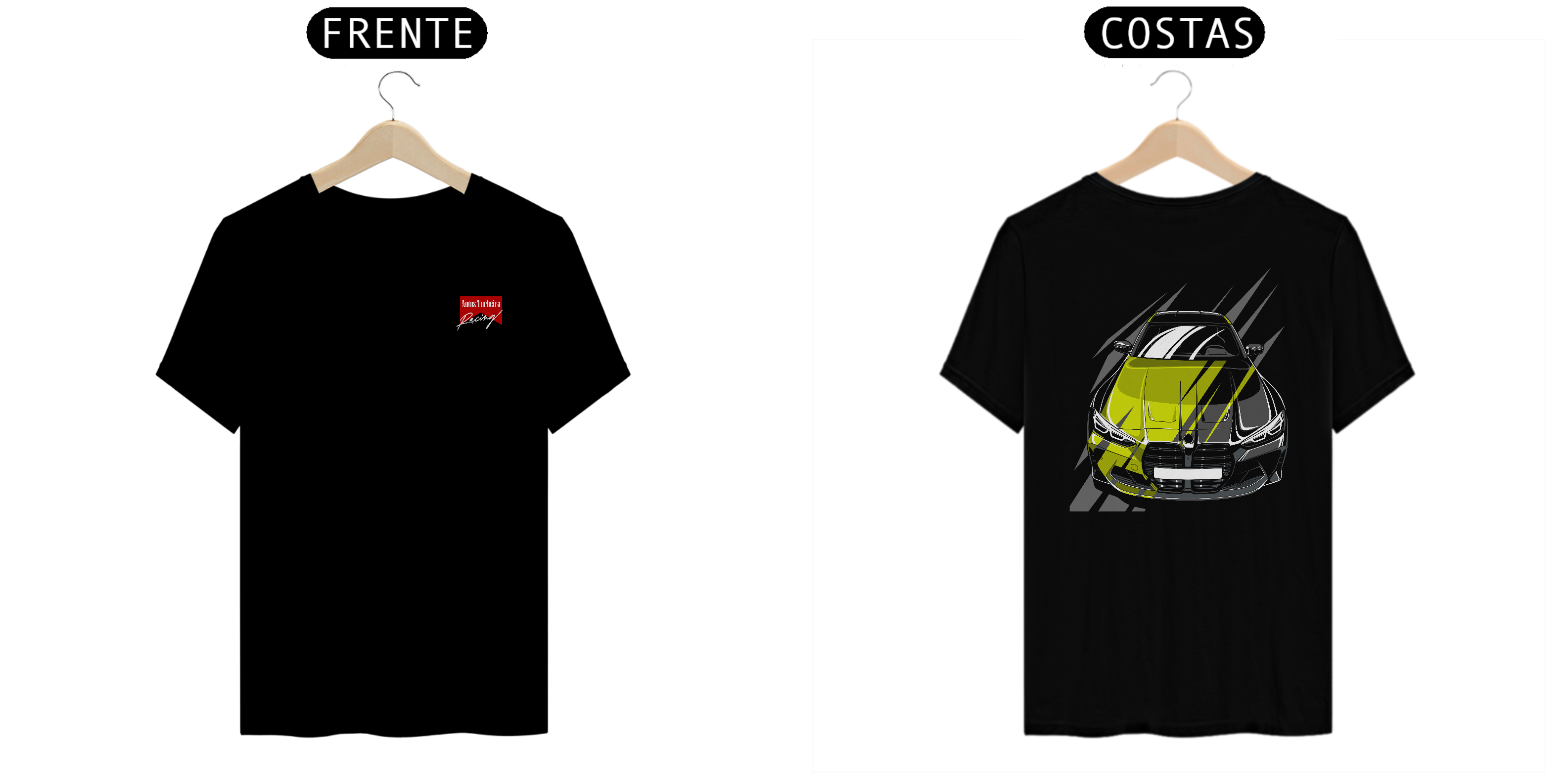 CAMISETA QUALITY FLUORESCENT CAR - LOGO AUTOS TURBEIRA RACING