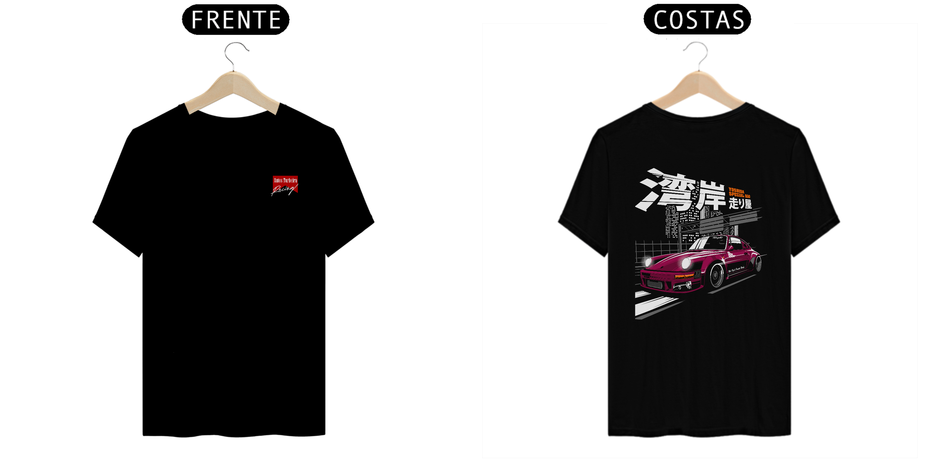 CAMISETA QUALITY YOSHIDA SPECIAL - LOGO AUTOS TURBEIRA RACING