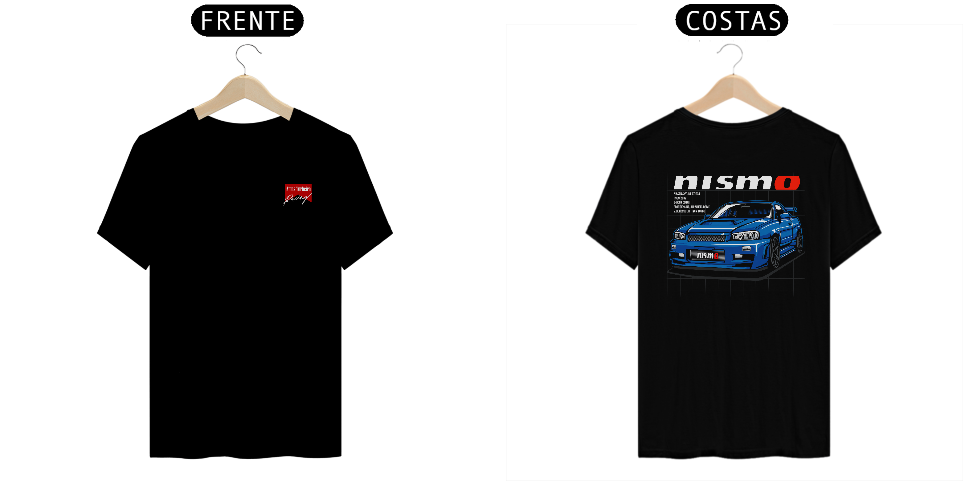 CAMISETA QUALITY NISMO - LOGO AUTOS TURBEIRA RACING