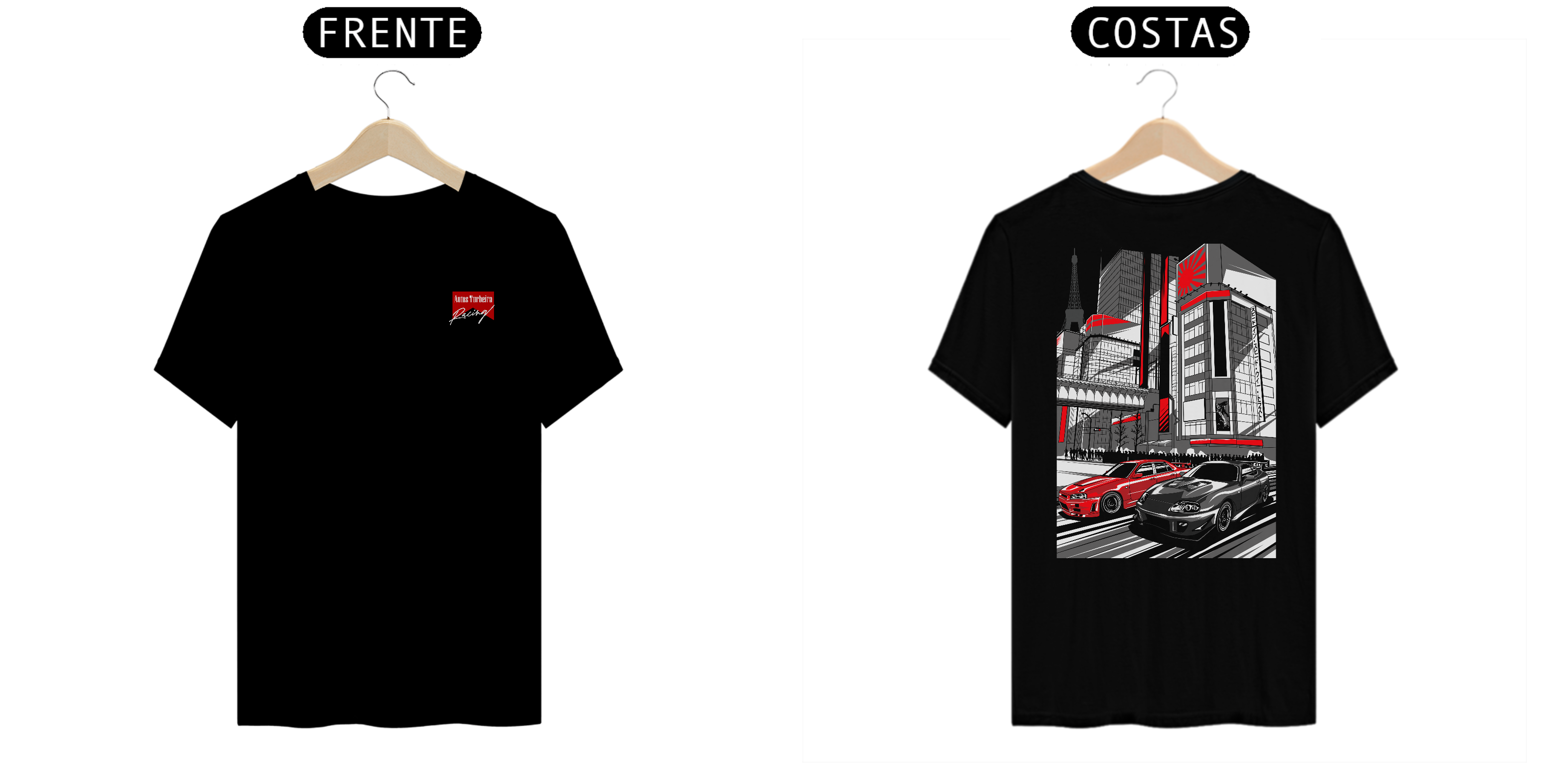 CAMISETA QUALITY CARS - LOGO AUTOS TURBEIRA RACING