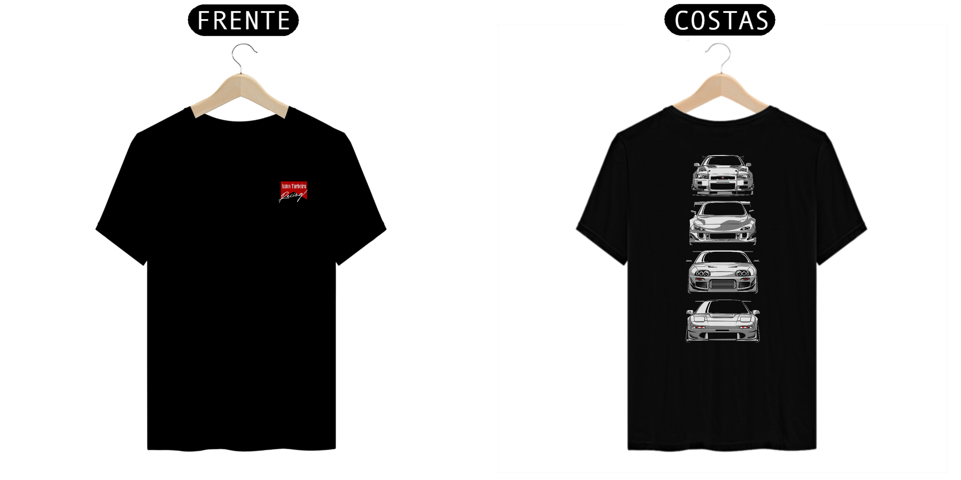 CAMISETA QUALITY 4 CARS - LOGO AUTOS TURBEIRA RACING