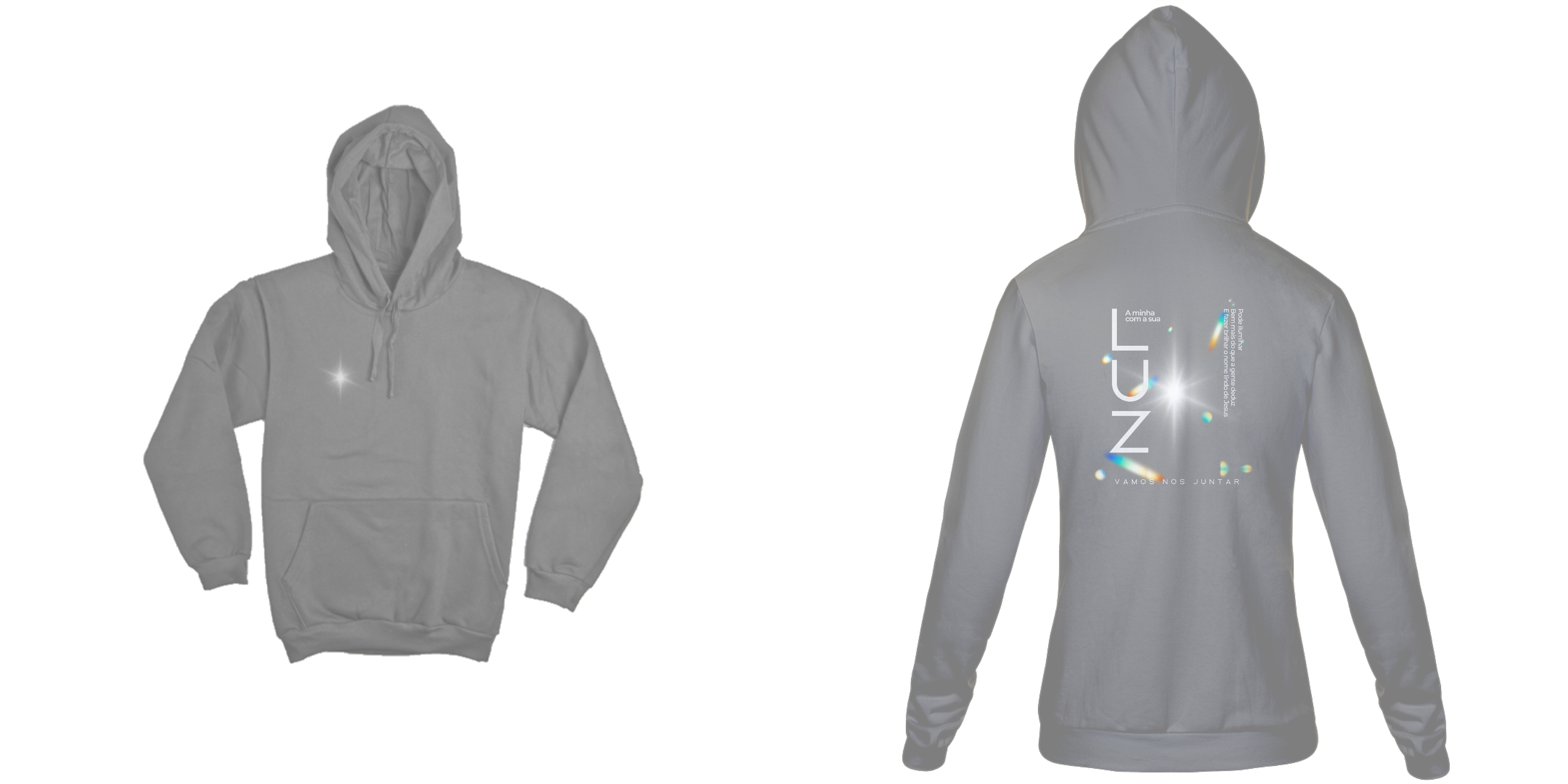 Moletom Canguru | A MINHA COM A SUA LUZ