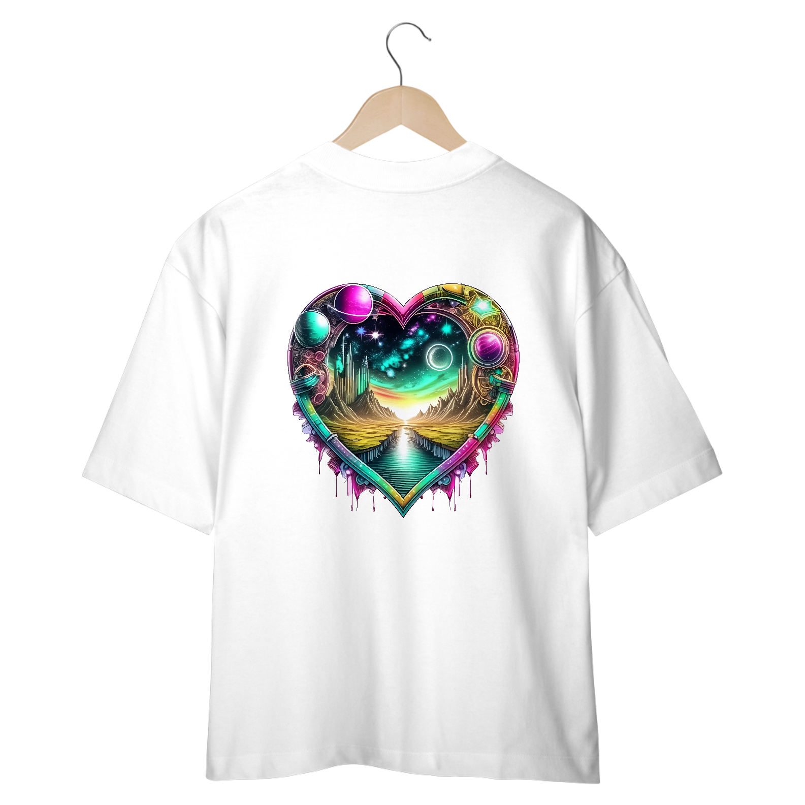NeonHeart Galaxy Tee